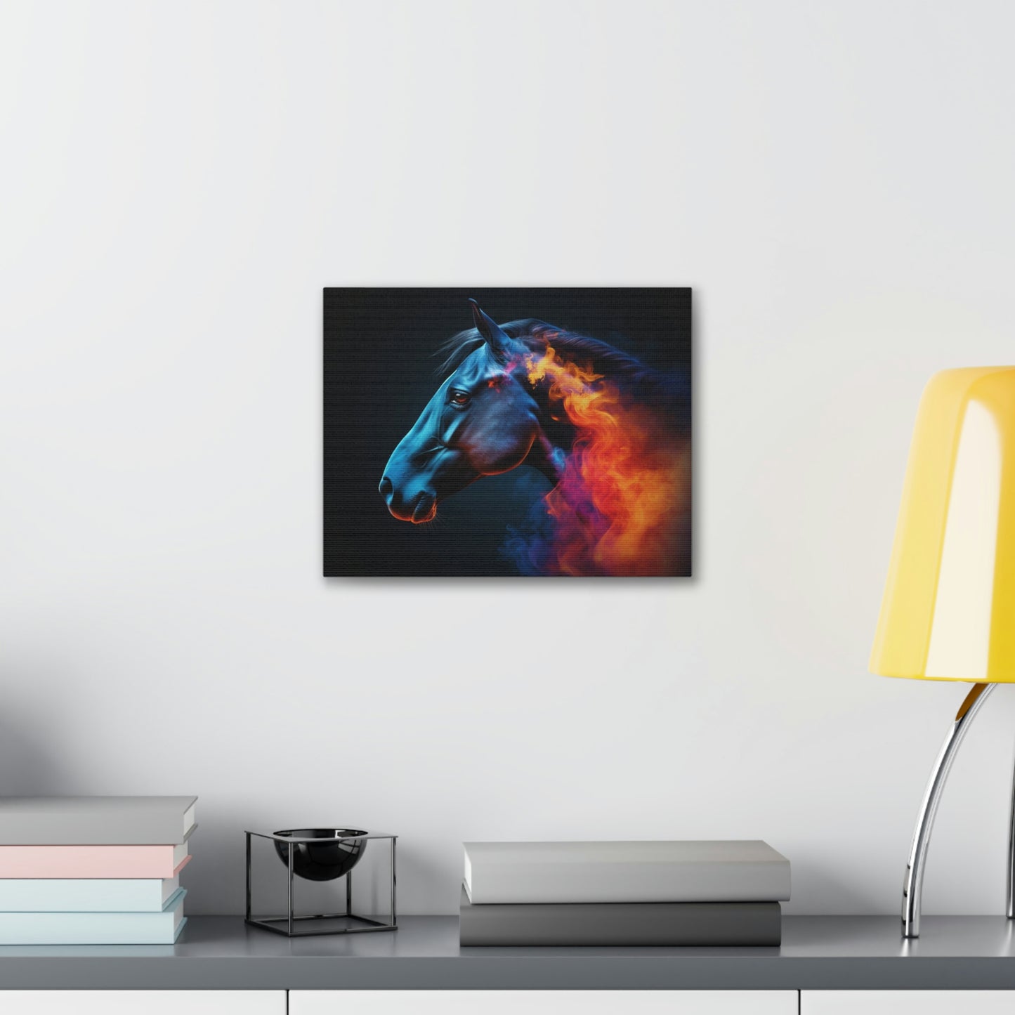 Canvas Gallery Wraps Neon Horses 4