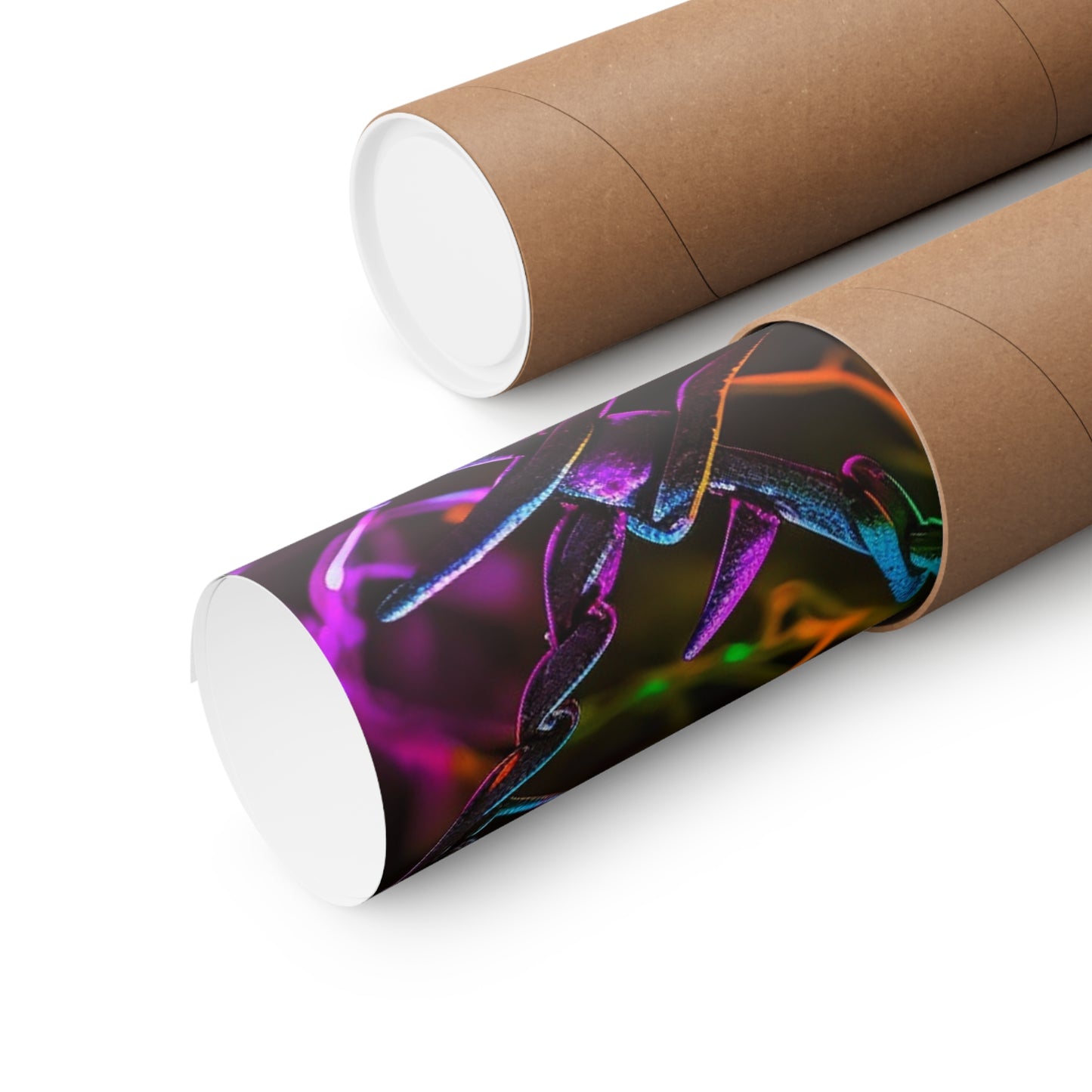 Premium Matte Vertical Posters Macro Neon Barb 4