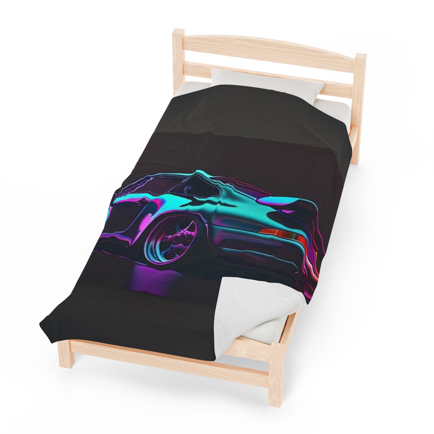 Velveteen Plush Blanket Porsche Purple 2