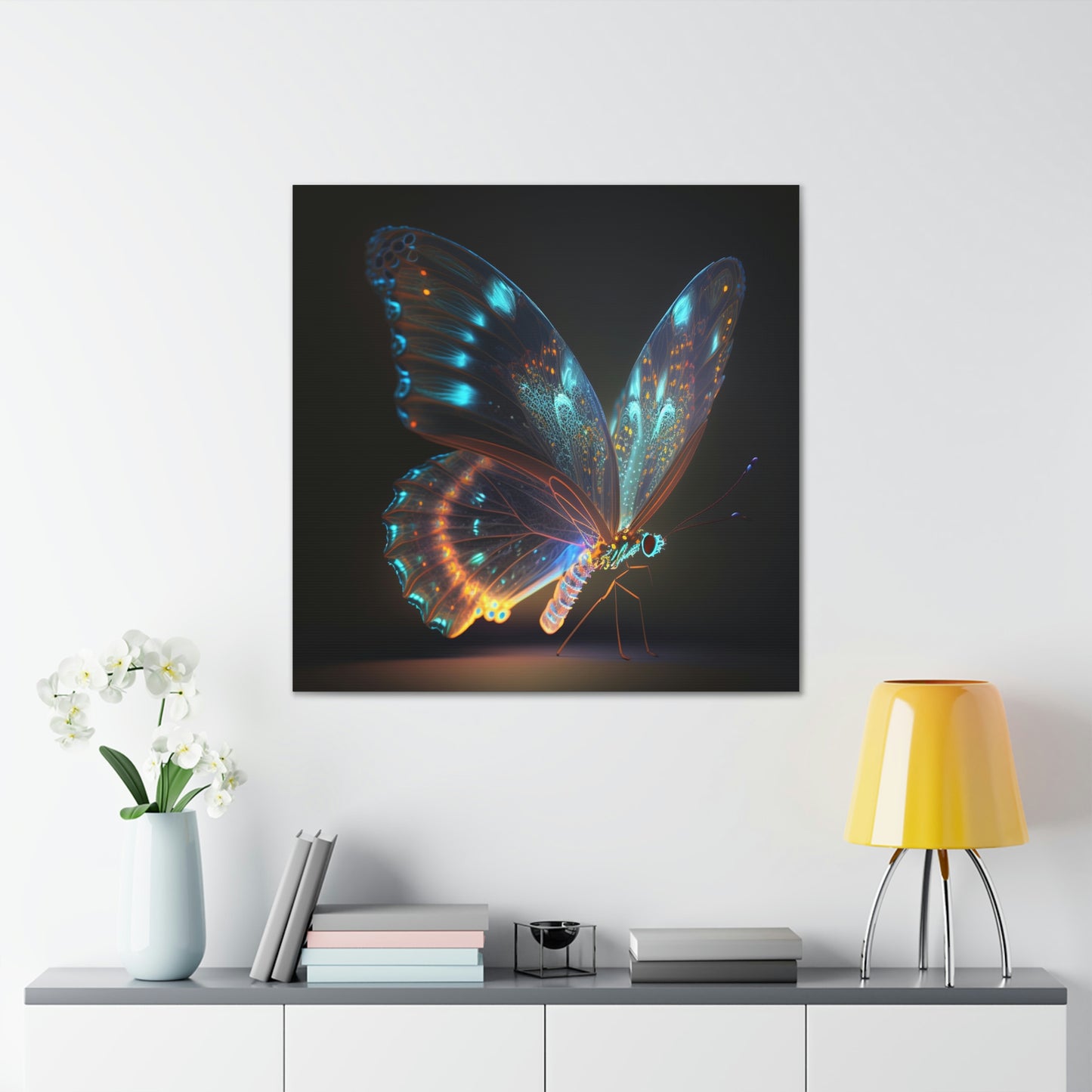 Butterfly neon glow