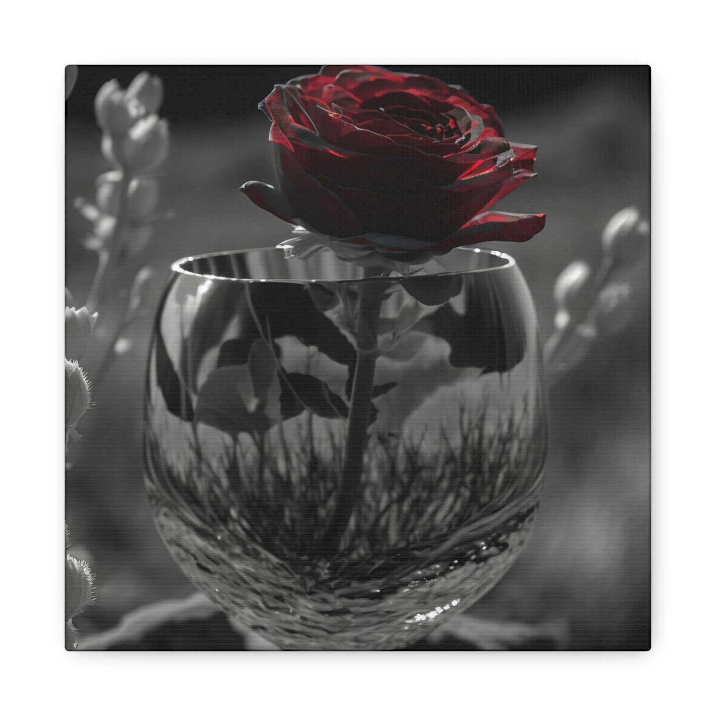 Red rose Glass 0