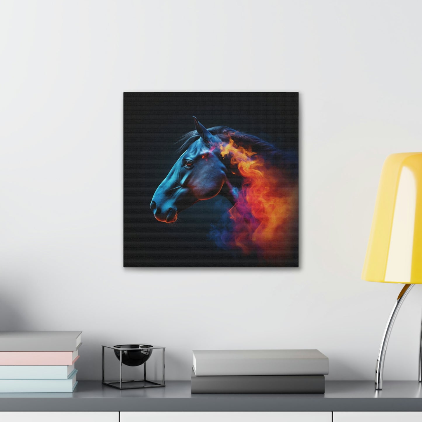 Canvas Gallery Wraps Neon Horses 4