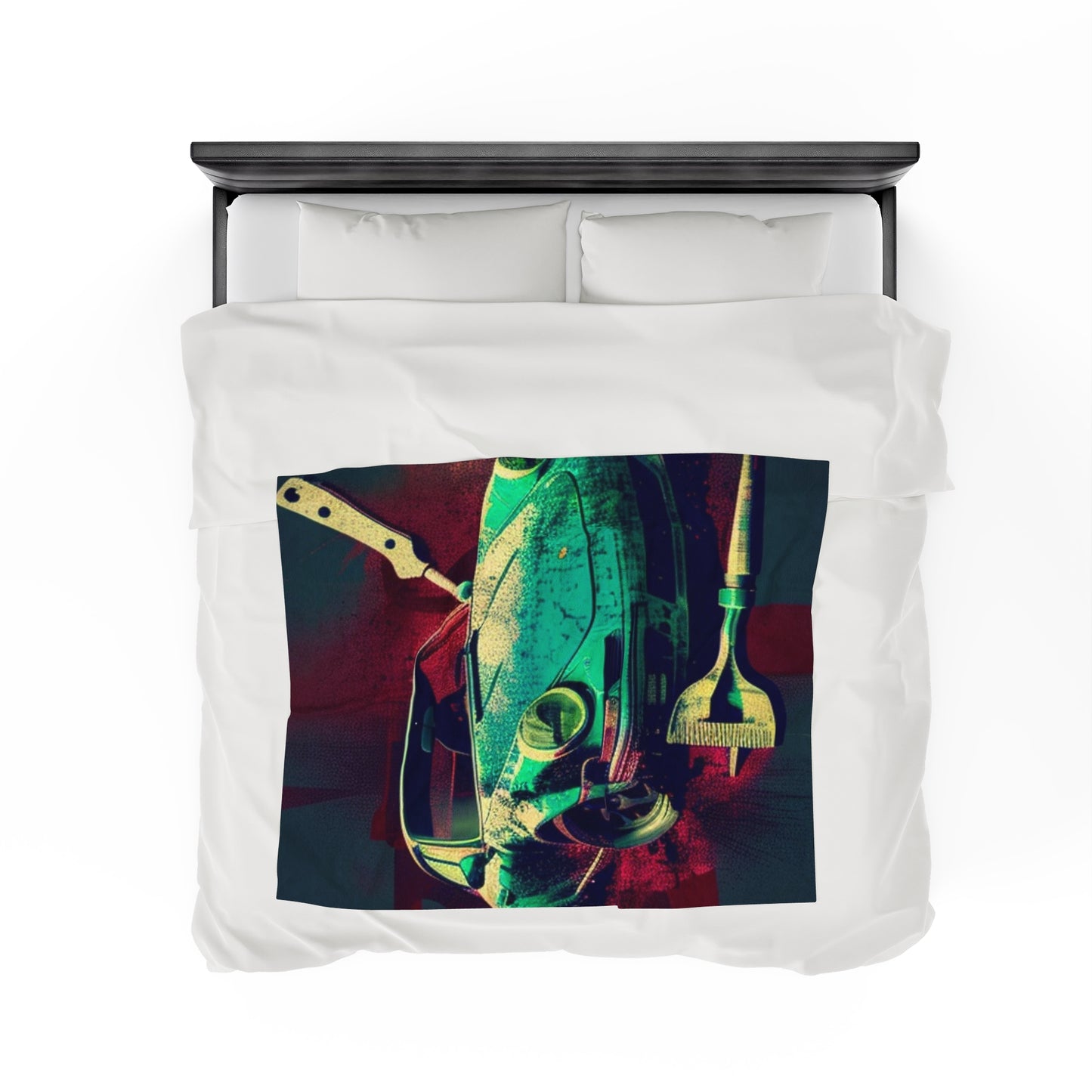 Velveteen Plush Blanket Porsche Abstract 4