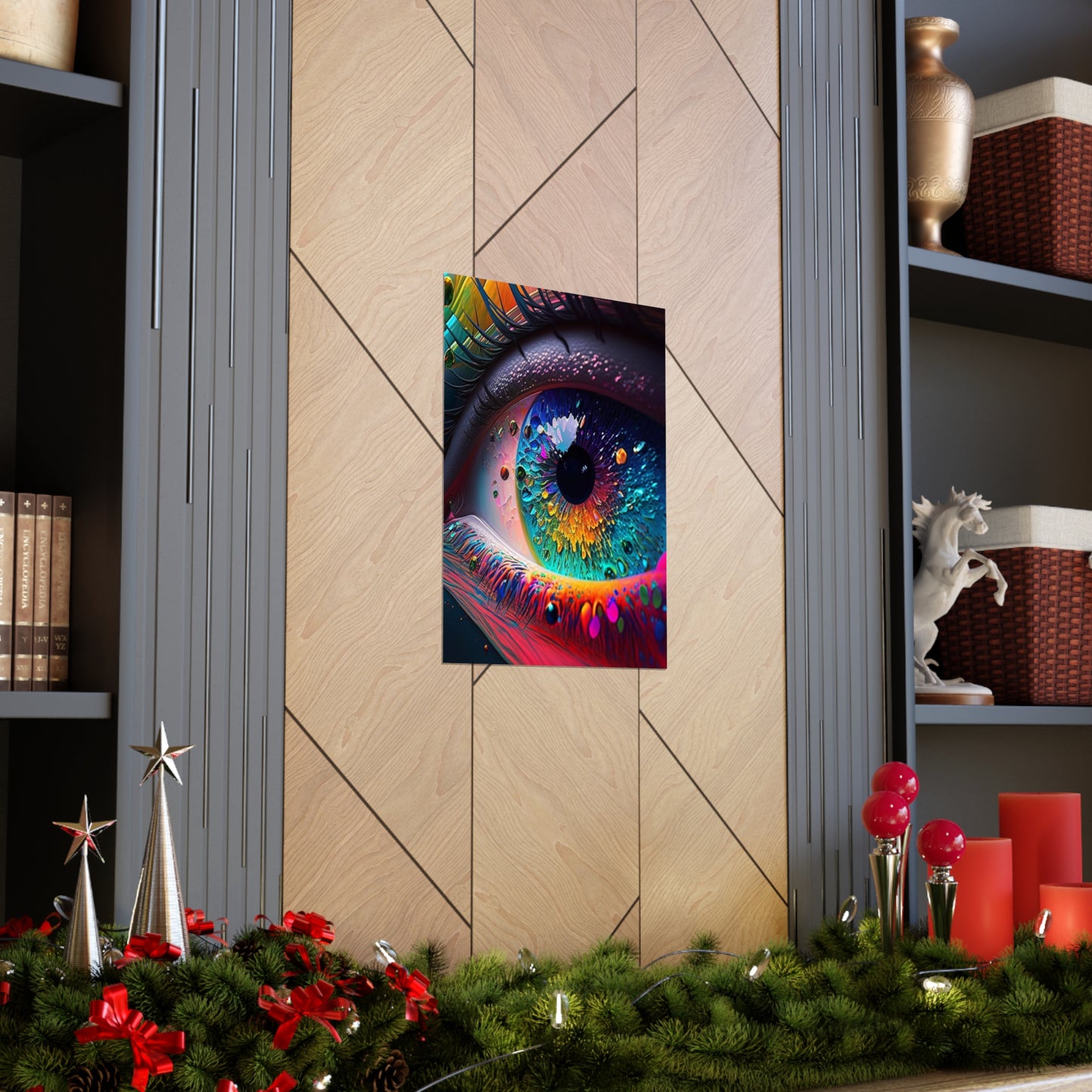 Premium Matte Vertical Posters Macro Eye Photo 3