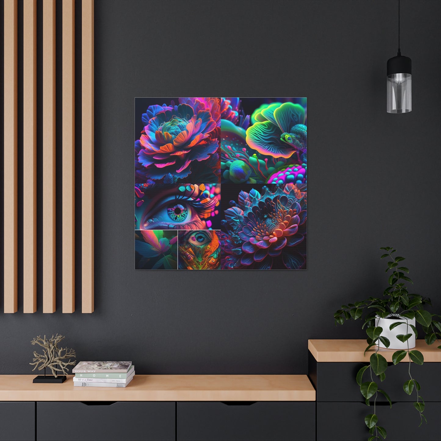 Canvas Gallery Wraps Neon Florescent Glow