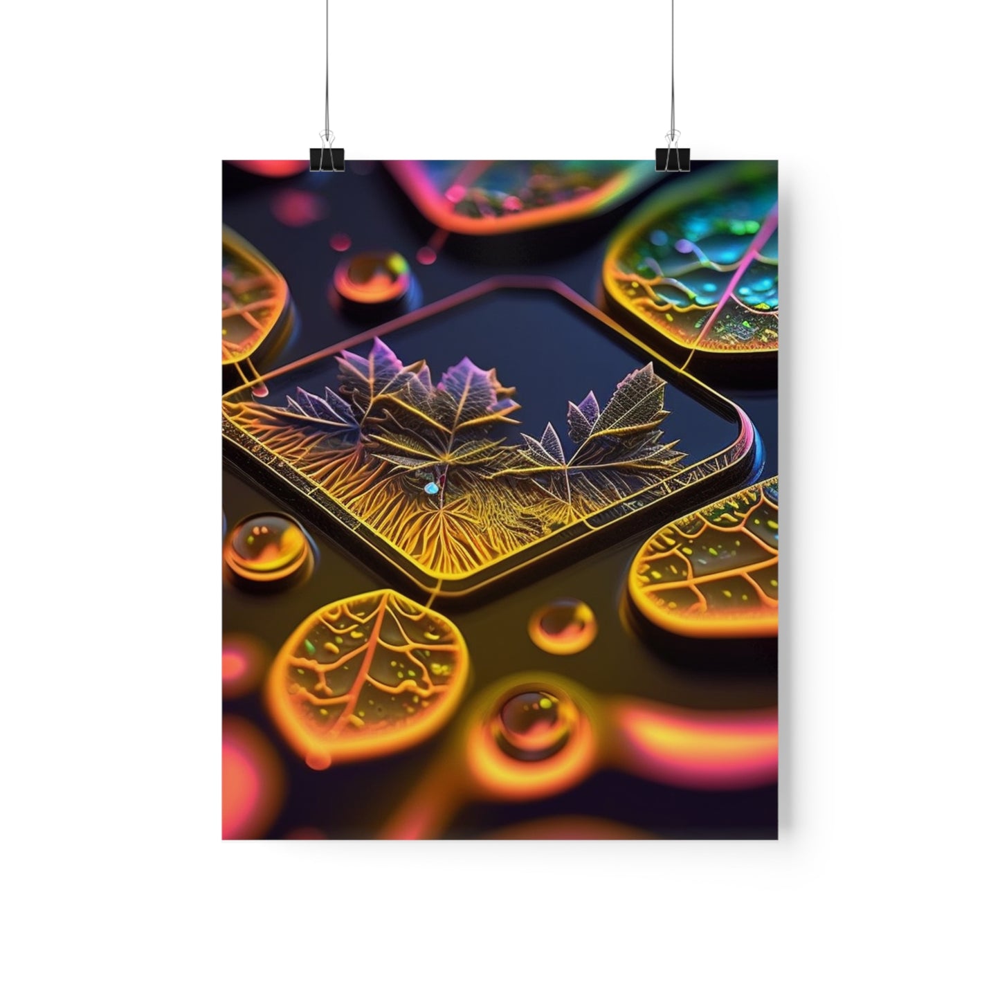 Premium Matte Vertical Posters Macro Florescent 4