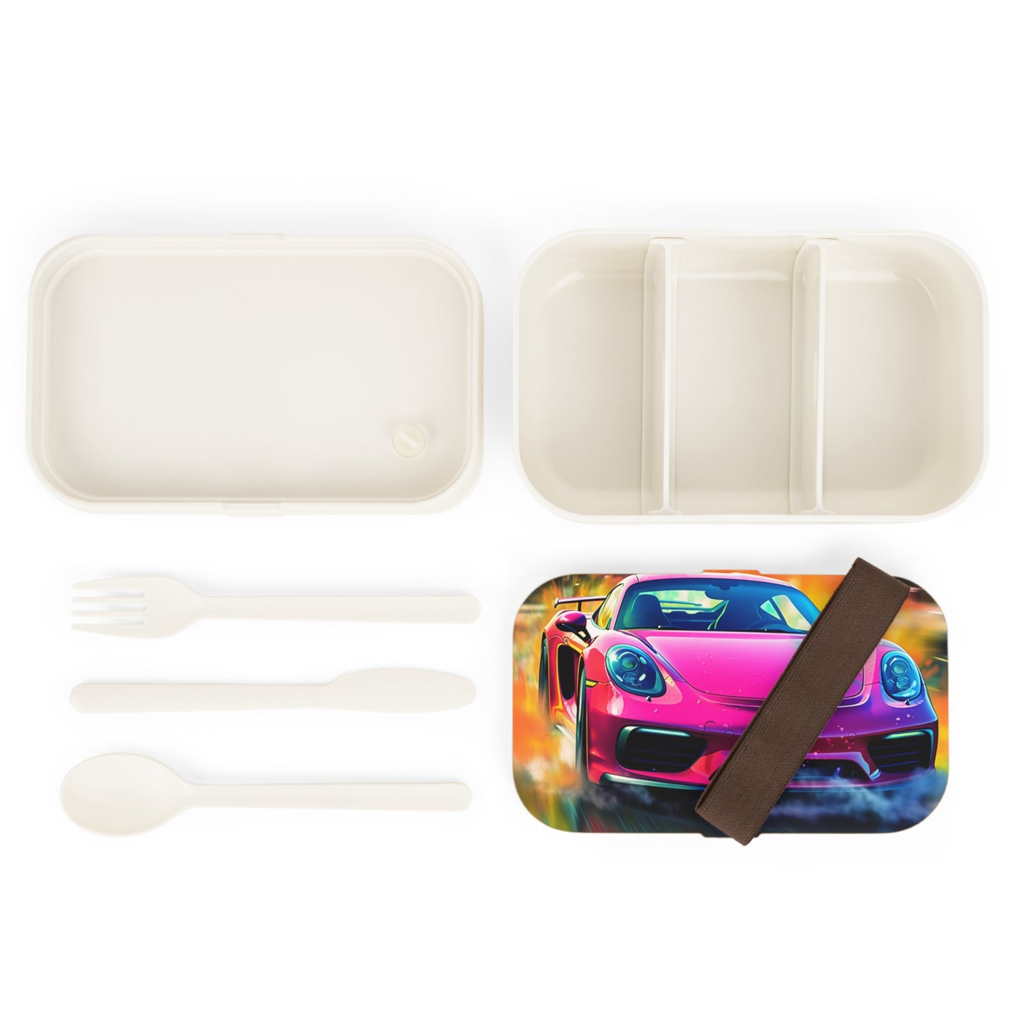 Bento Lunch Box Pink Porsche water fusion 4