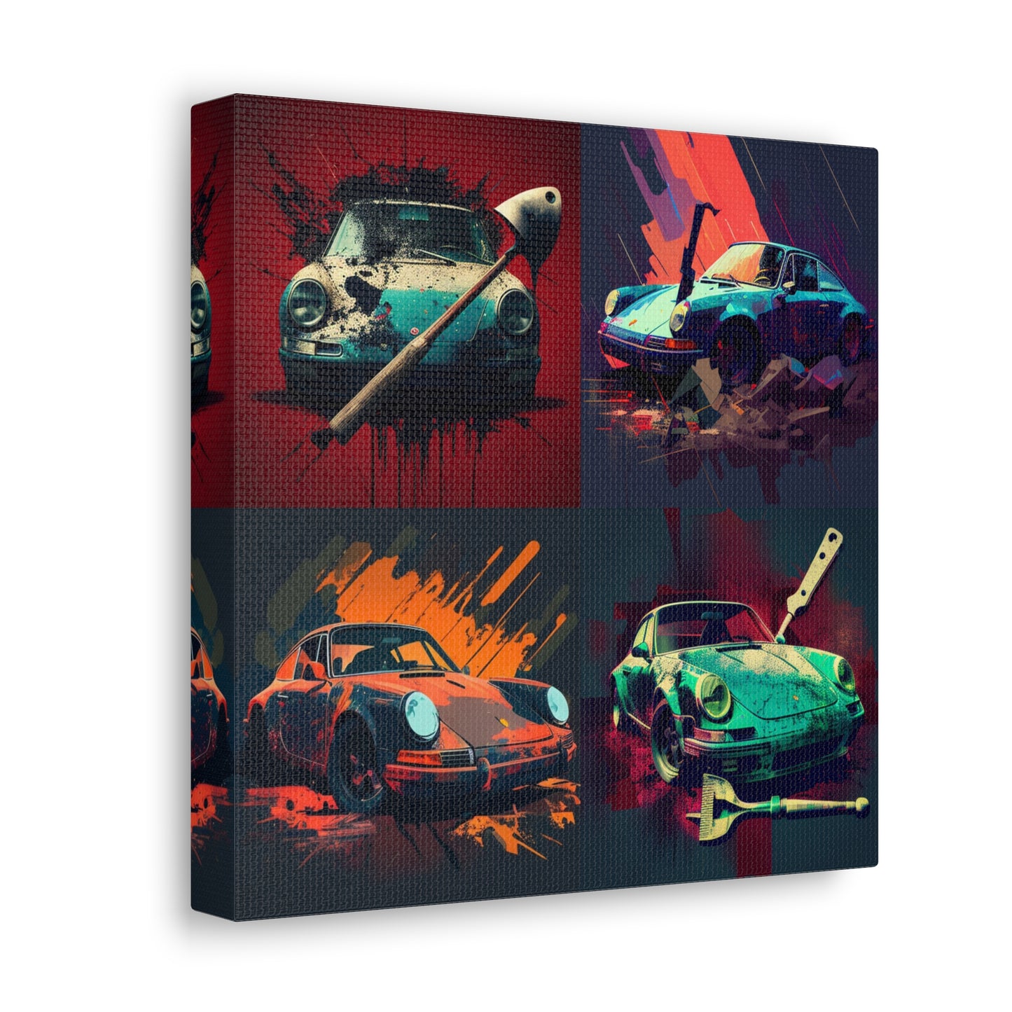 Canvas Gallery Wraps Porsche Abstract 4 pack