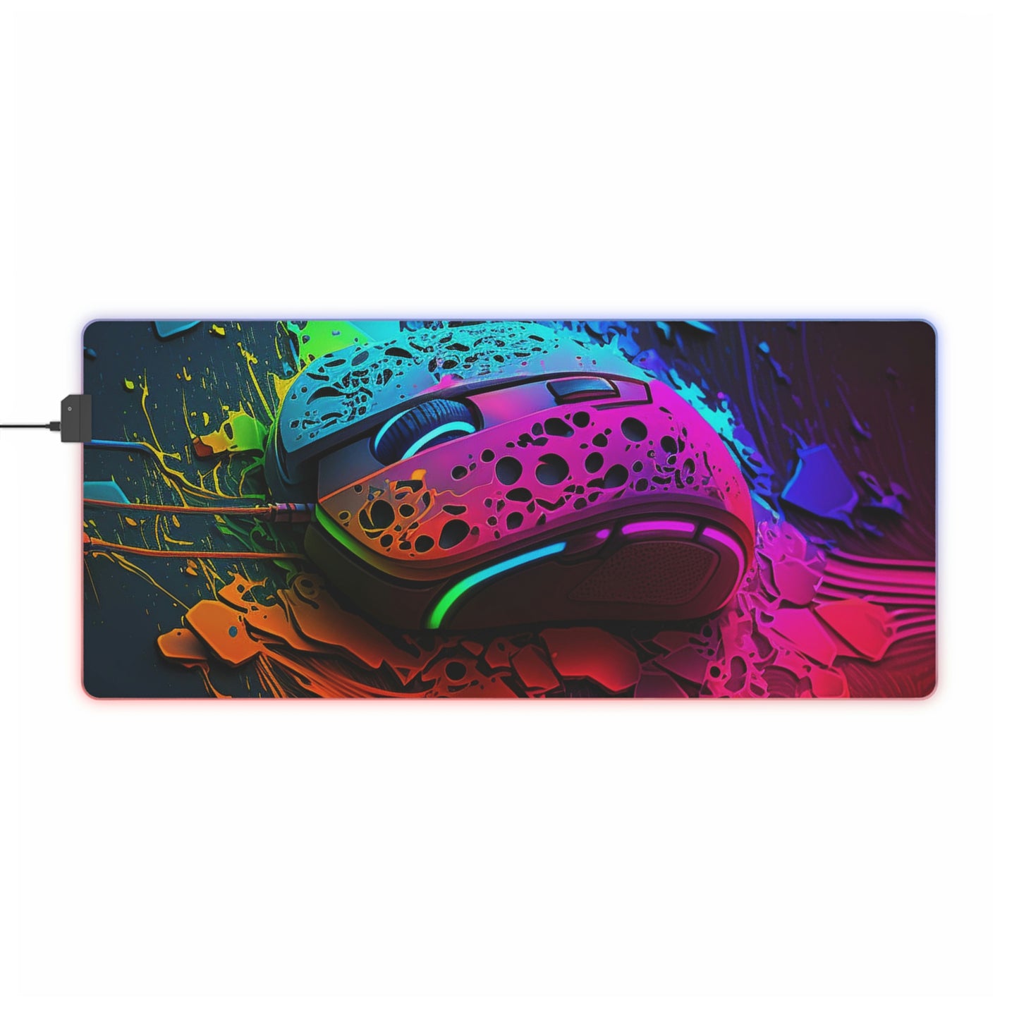 LED Gaming Mouse Pad PC Gaming Mouse 2