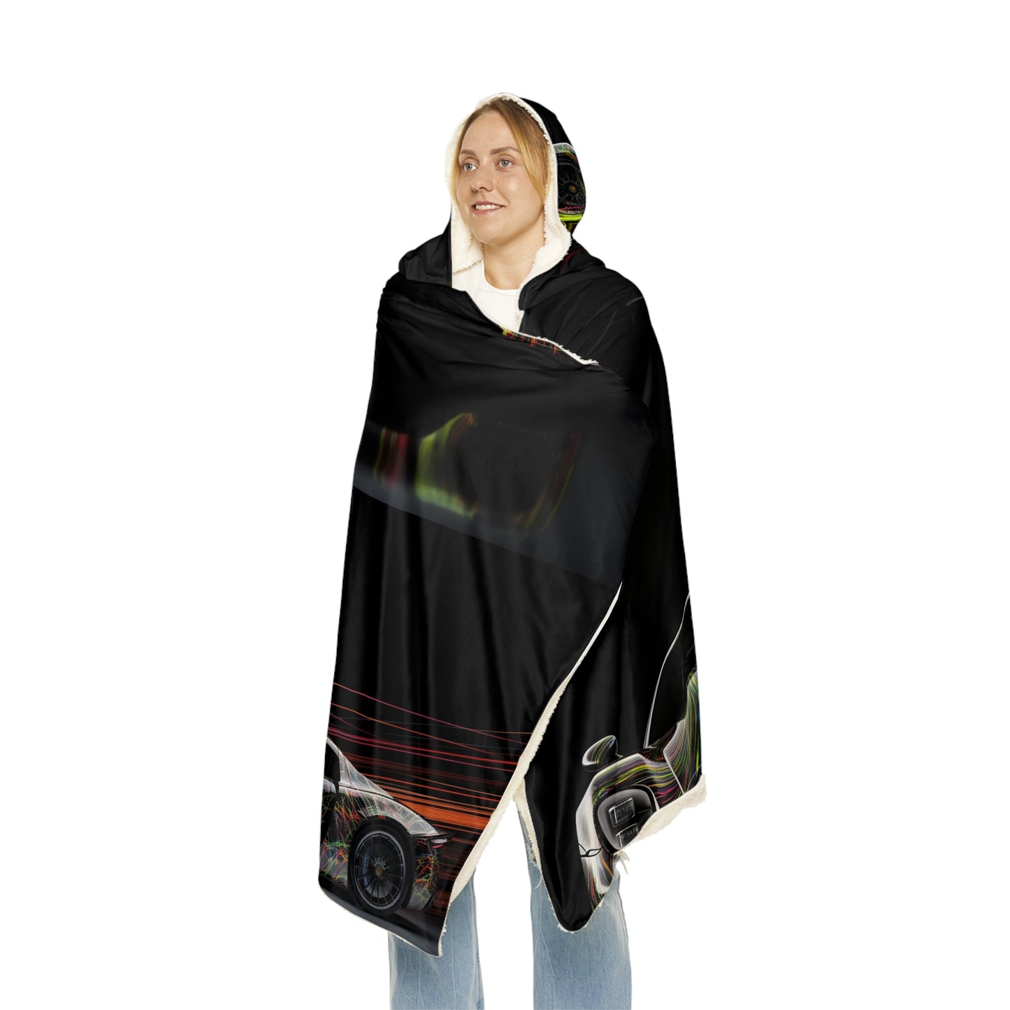 Snuggle Hooded Blanket Porsche Line 5