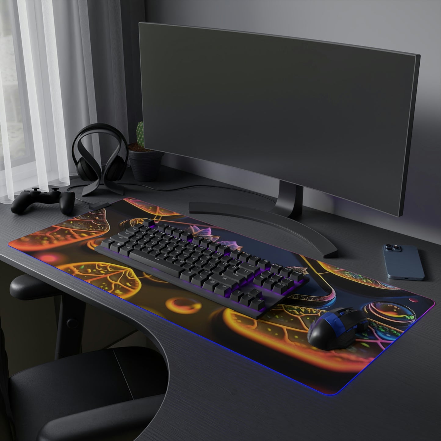 LED Gaming Mouse Pad Macro Florescent 4