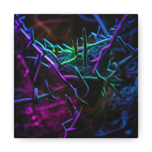 Canvas Gallery Wraps Macro Neon Barb 3