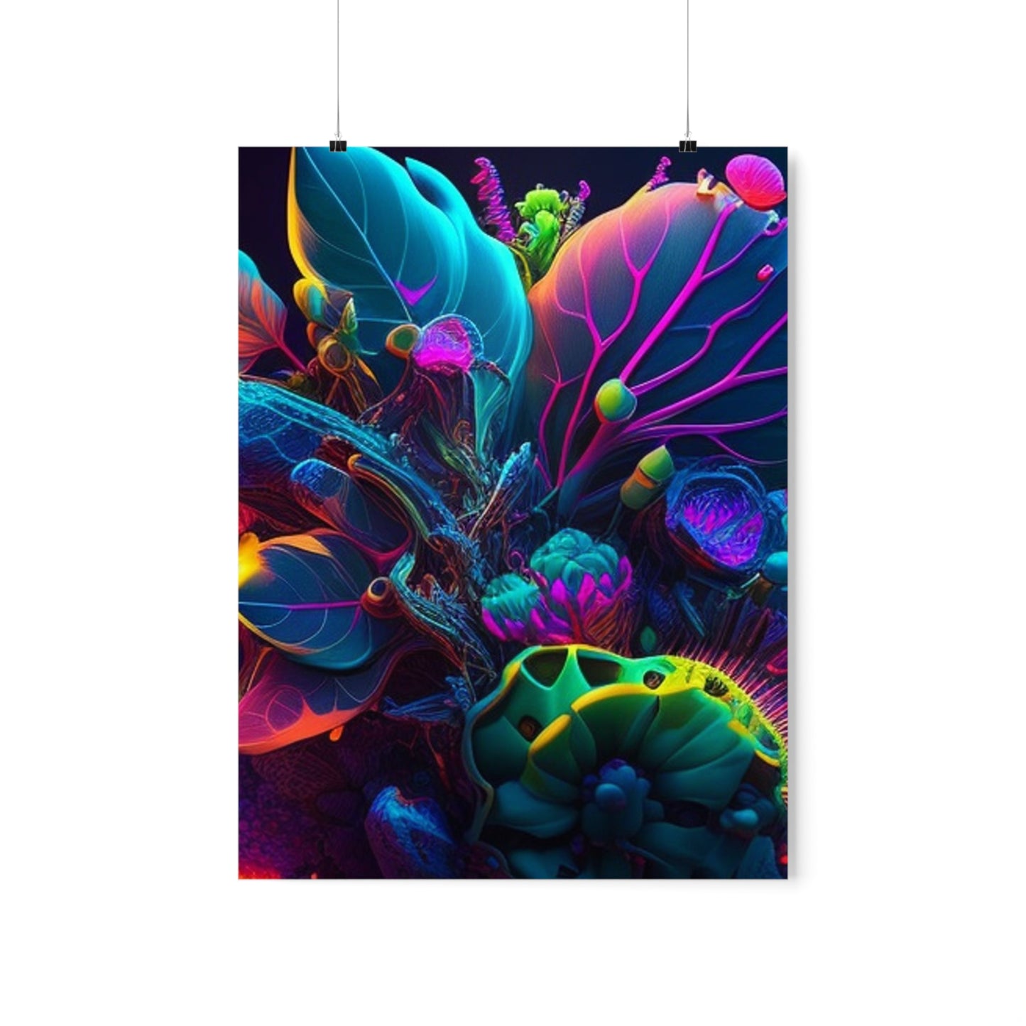 Premium Matte Vertical Posters Macro Coral Reef 3