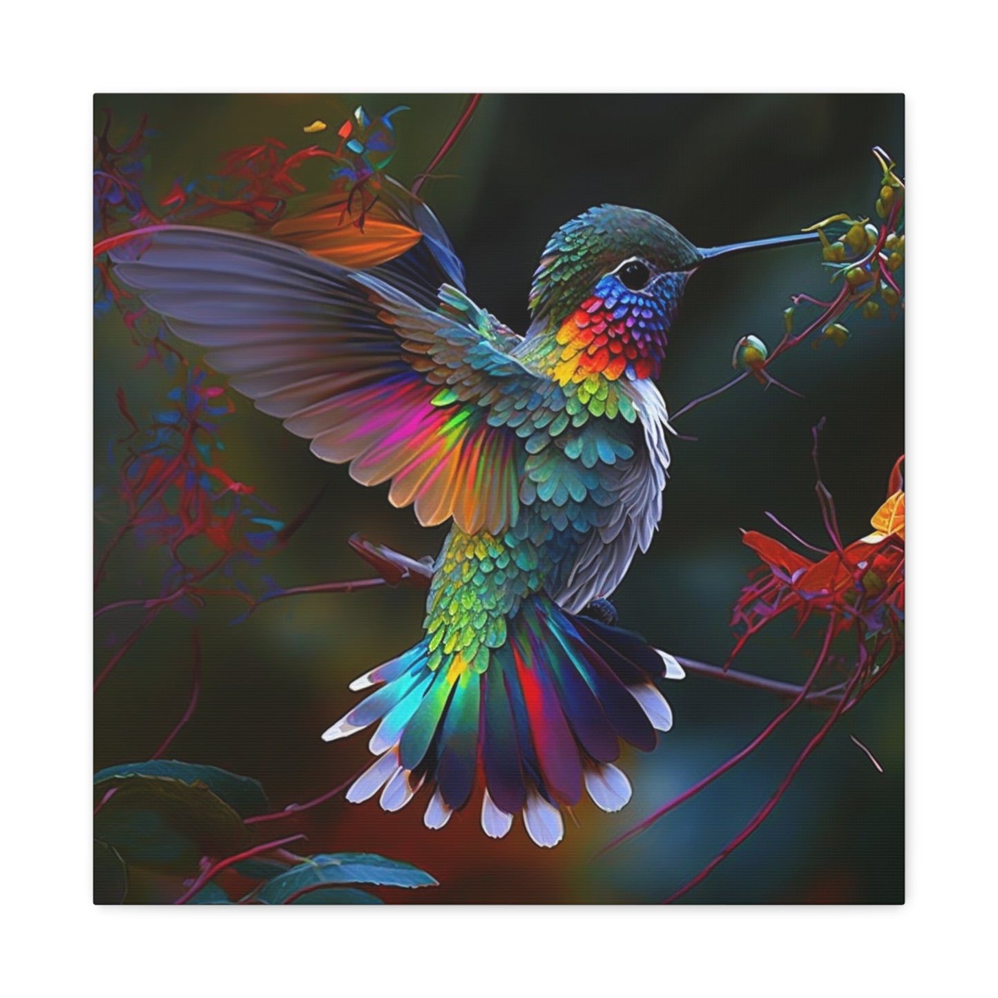 colorful hummingbird bright