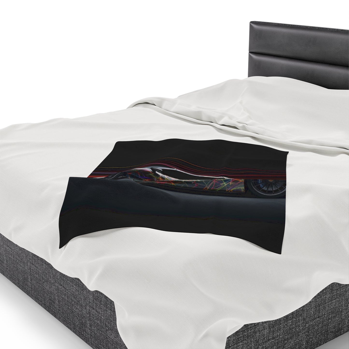 Velveteen Plush Blanket Porsche Line 4