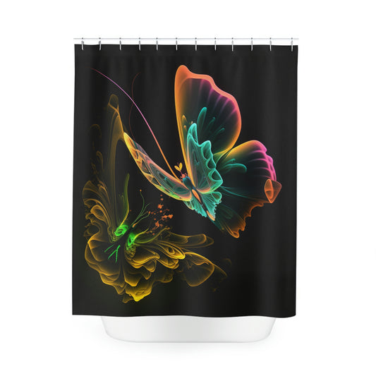 Polyester Shower Curtain glow fusion 3