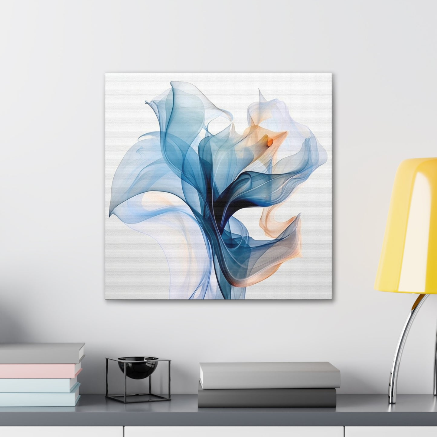 Canvas Gallery Wraps Blue Tluip Abstract 3
