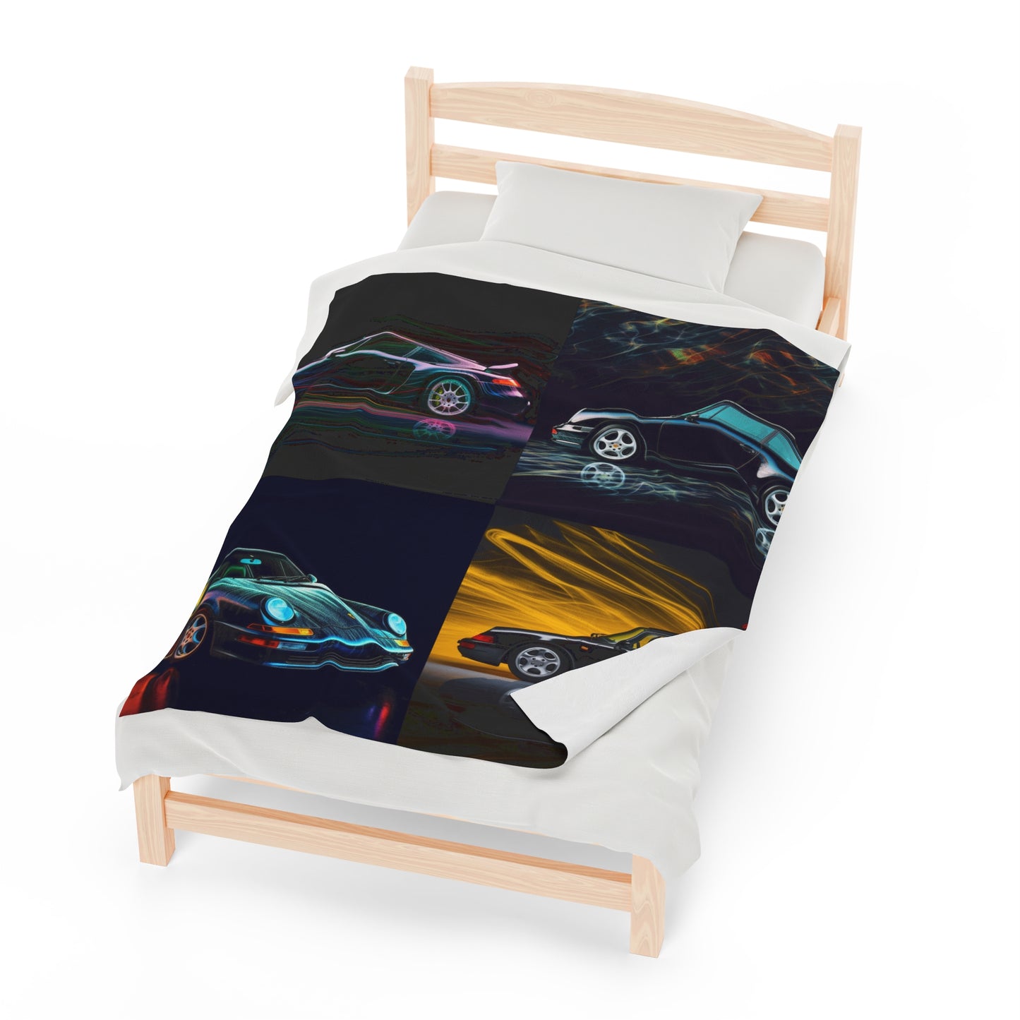 Velveteen Plush Blanket Porsche 933 5