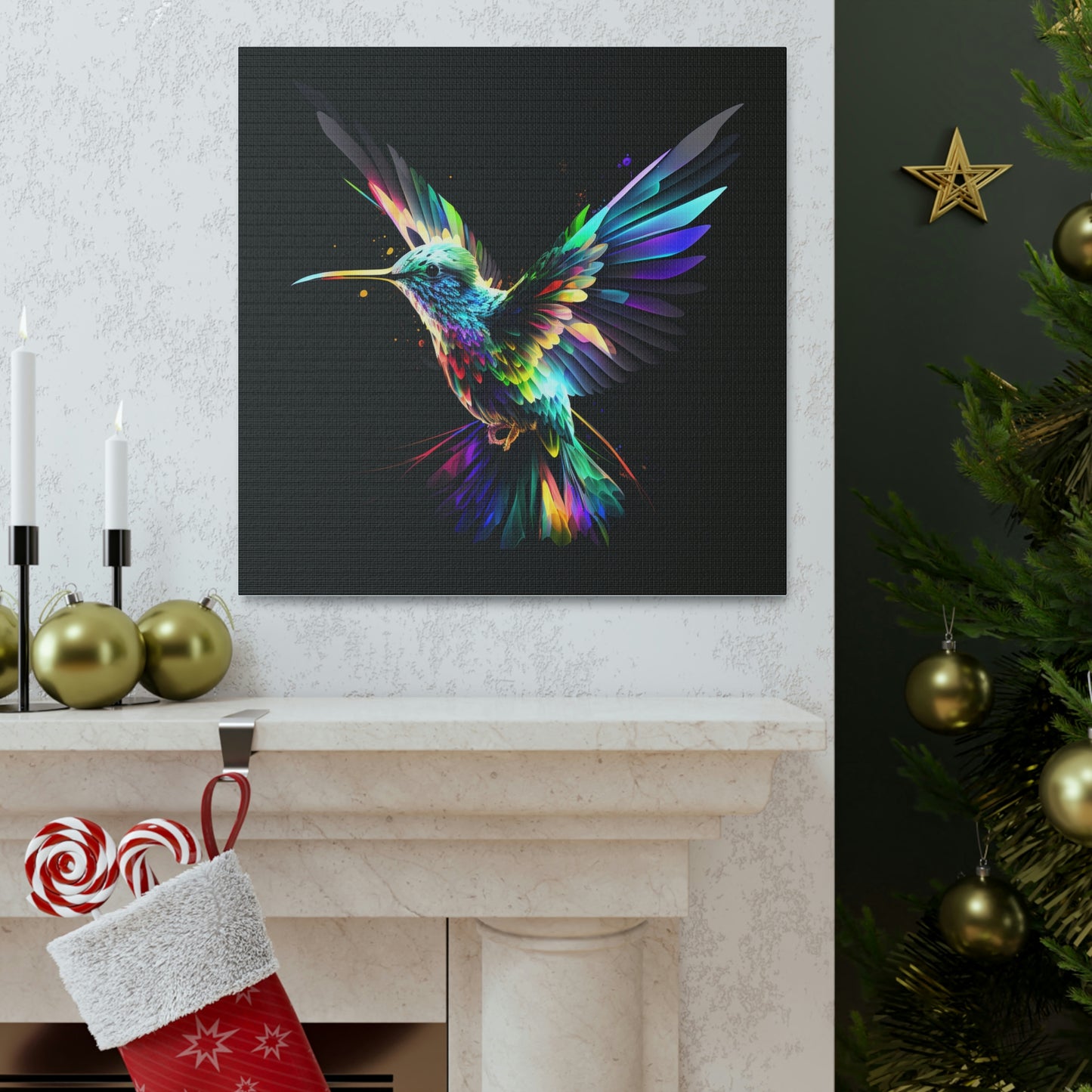 Hummingbird florescent glow