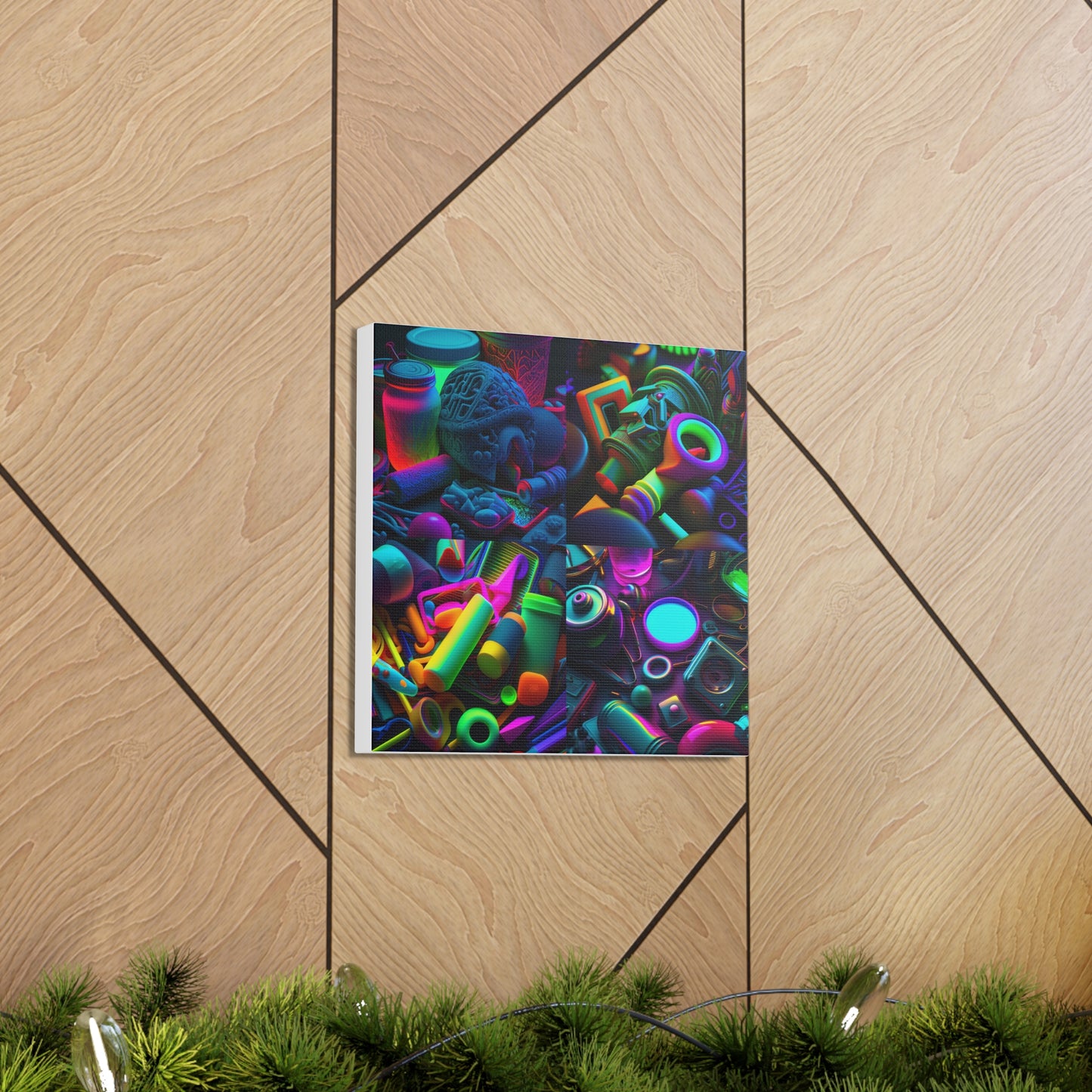 Canvas Gallery Wraps Neon Glow