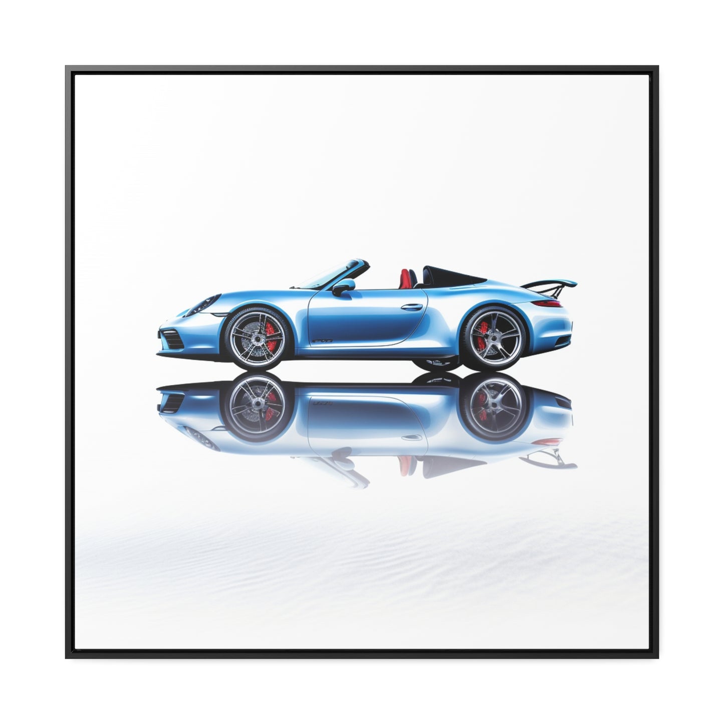 Gallery Canvas Wraps, Square Frame 911 Speedster on water 4