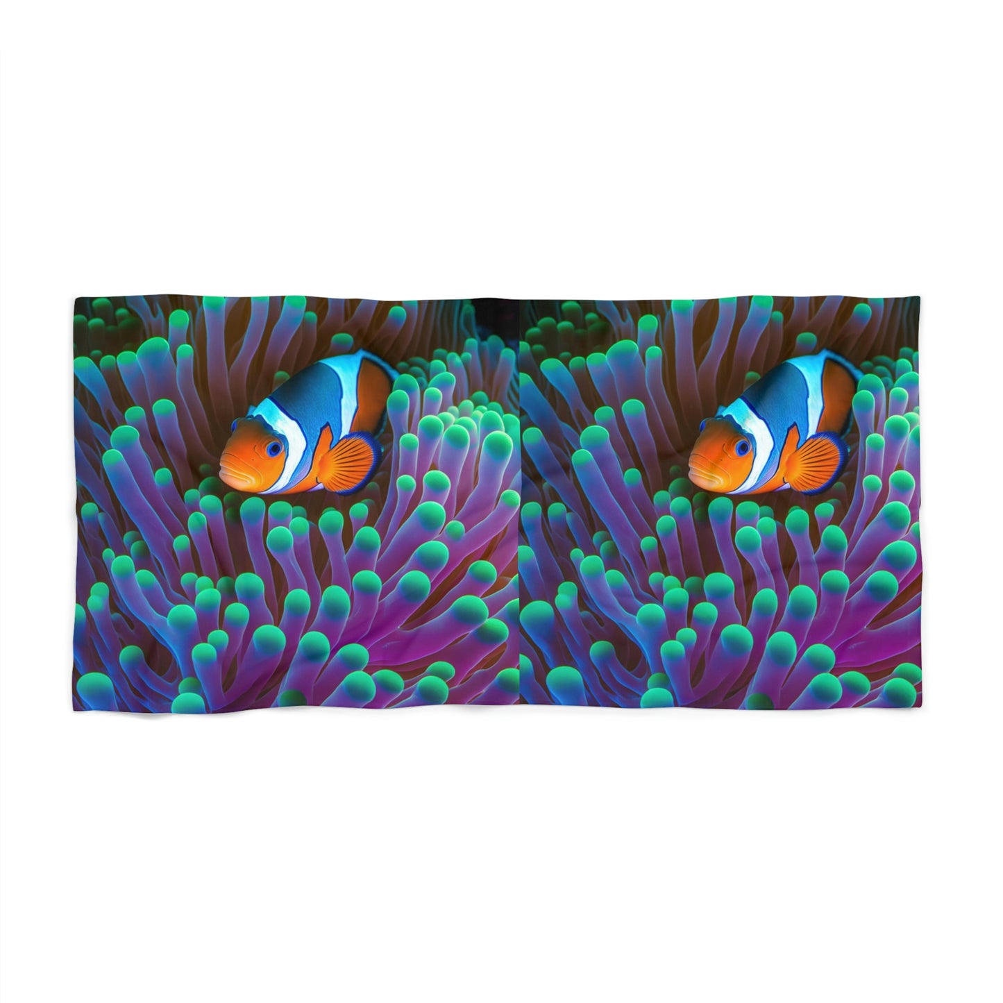Beach Towel Clownfish Anemone 1