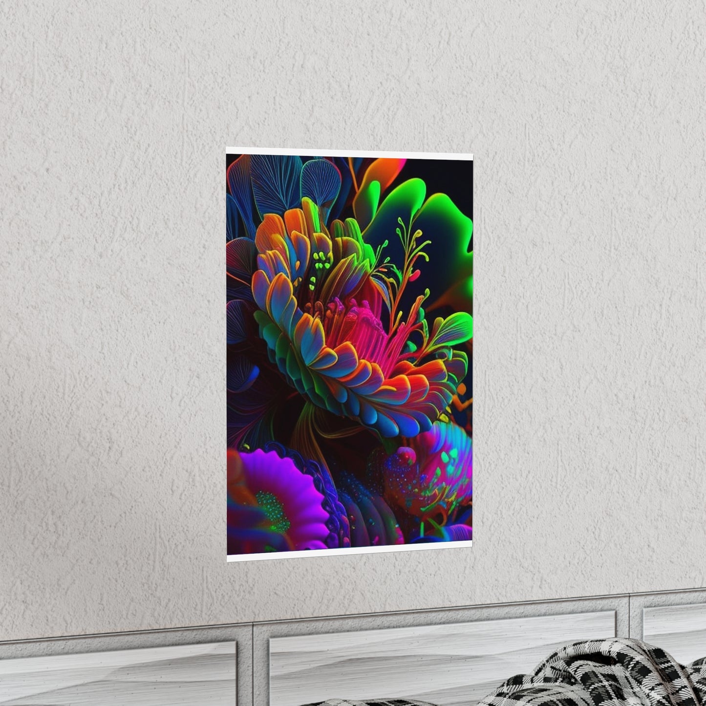 Premium Matte Vertical Posters Macro Florescent 2