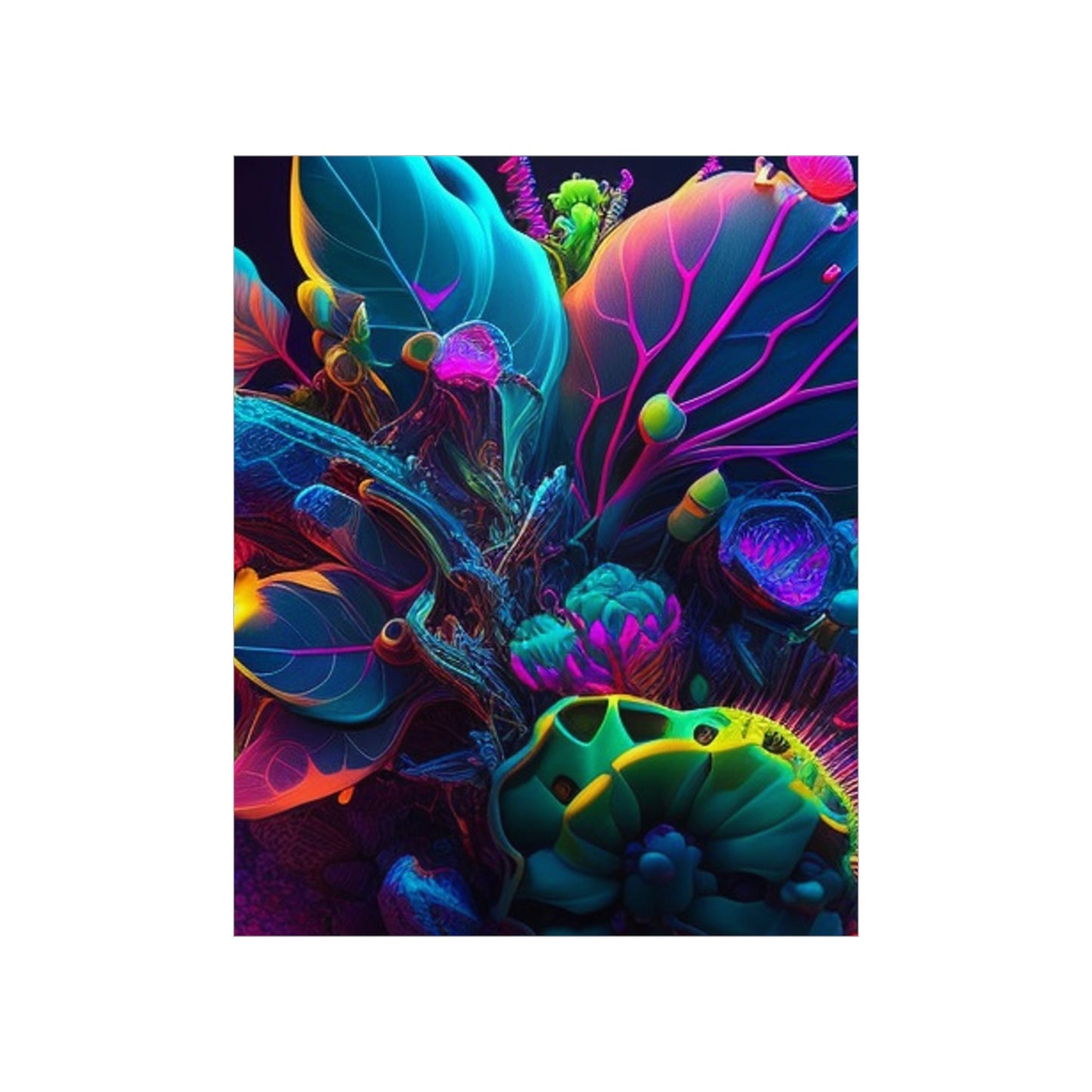 Premium Matte Vertical Posters Macro Coral Reef 3