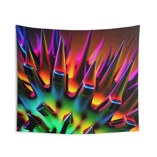 Indoor Wall Tapestries Macro Neon Spike 2