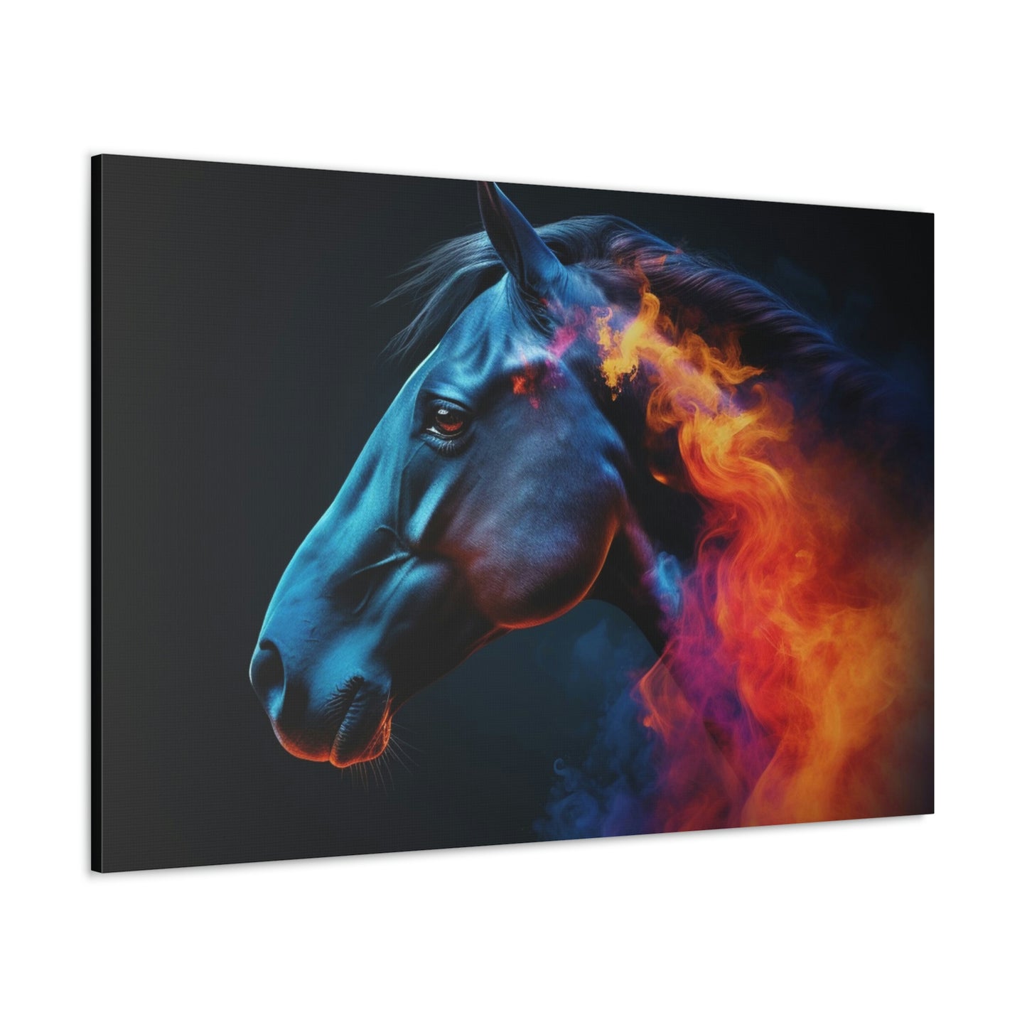 Canvas Gallery Wraps Neon Horses 4