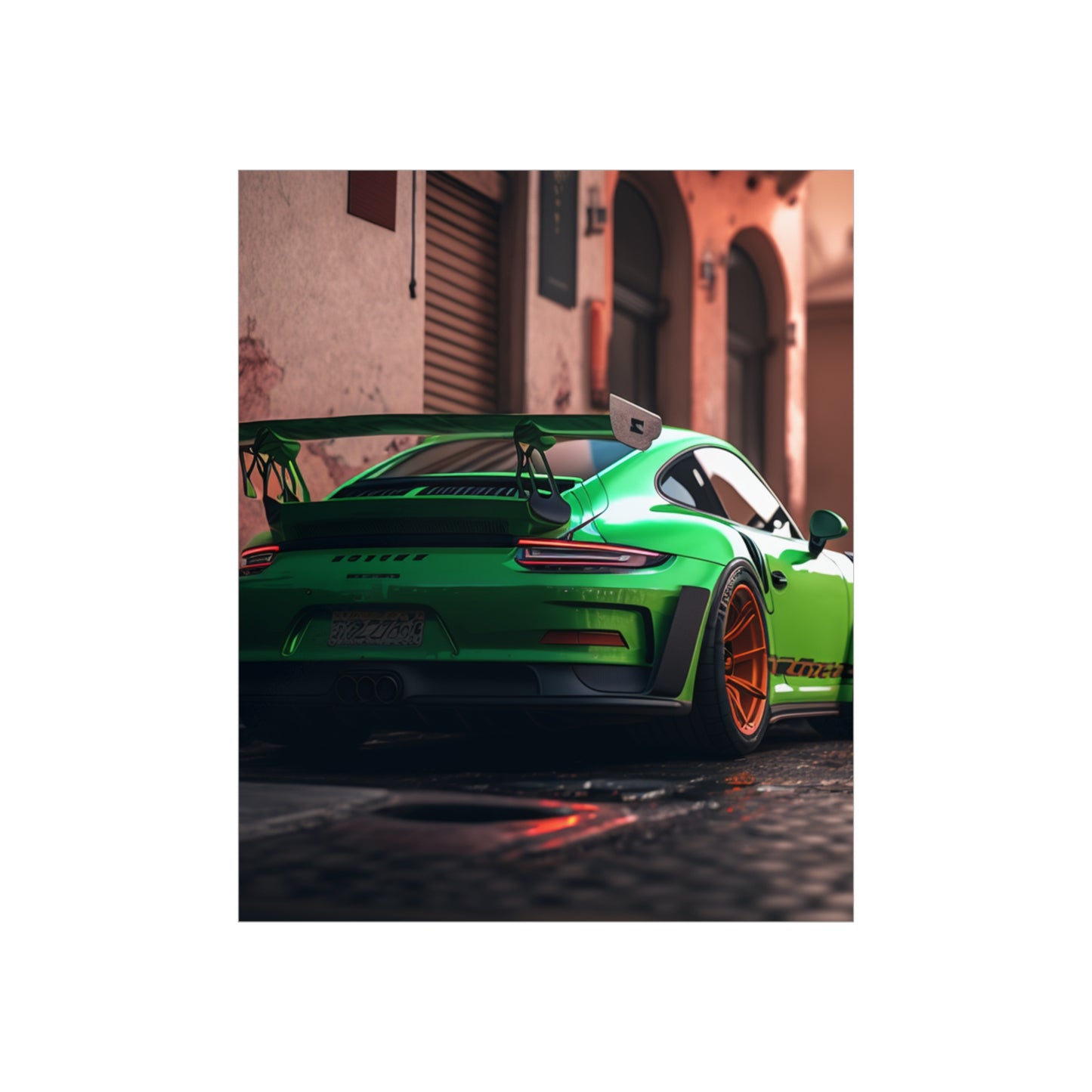 Premium Matte Vertical Posters porsche 911 gt3 1