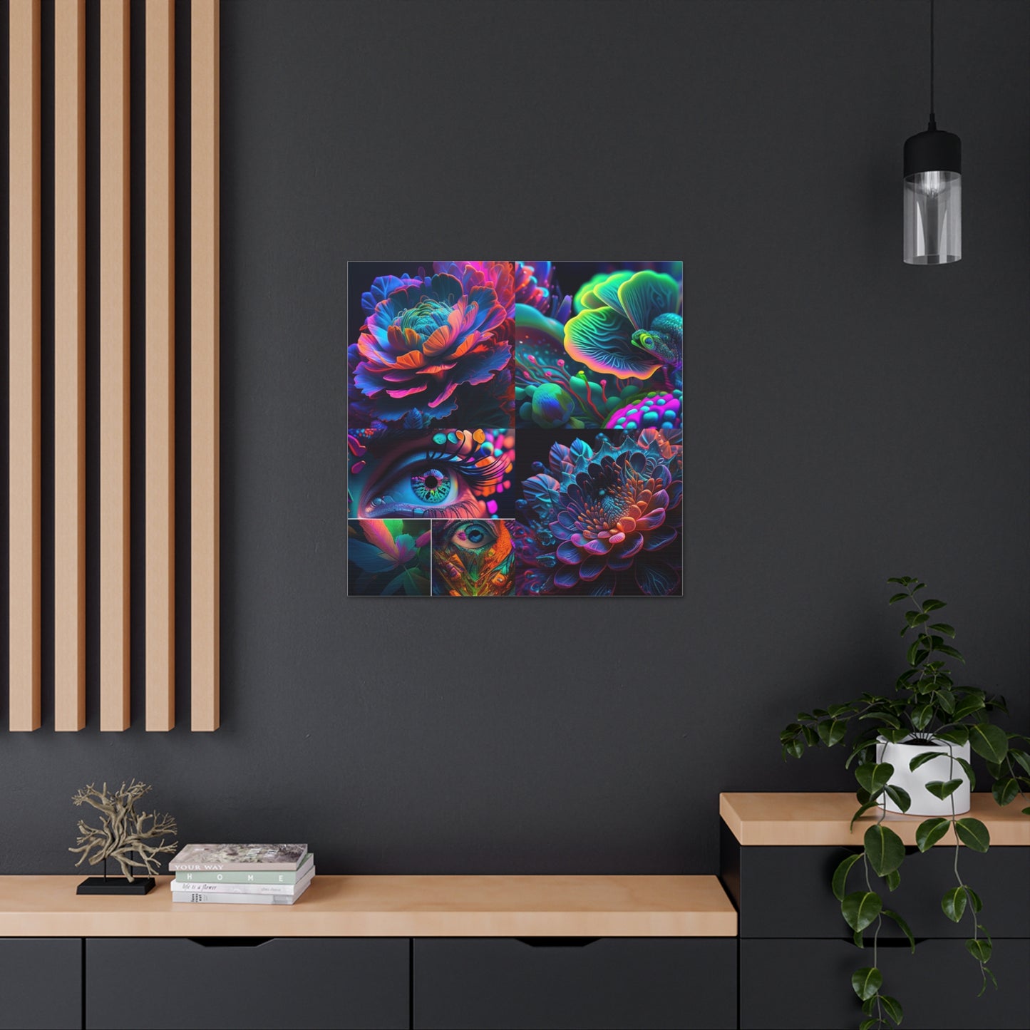 Canvas Gallery Wraps Neon Florescent Glow