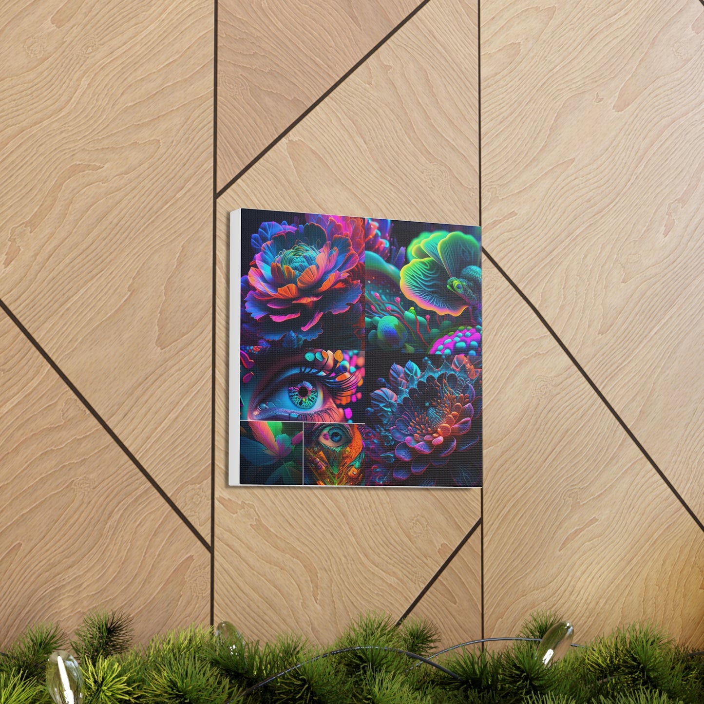 Canvas Gallery Wraps Neon Florescent Glow