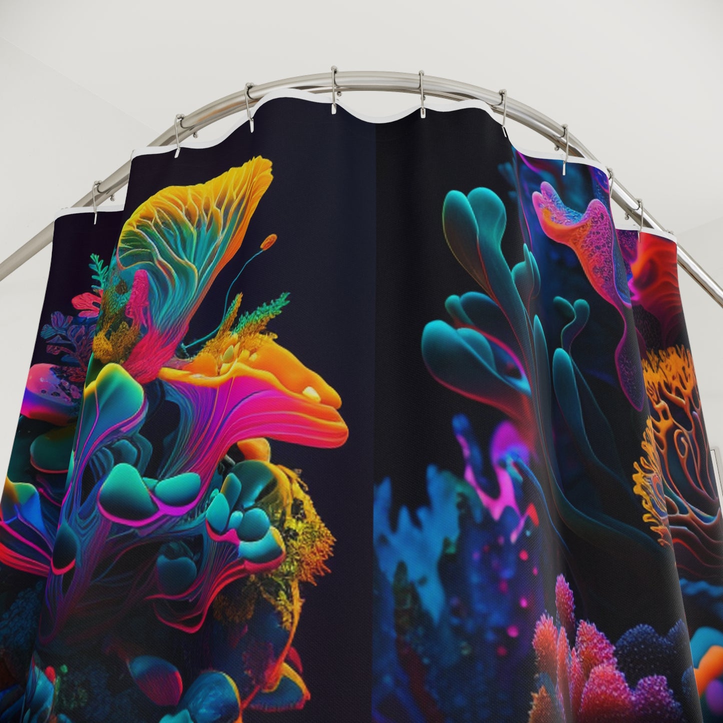 Polyester Shower Curtain Macro Coral Reef 5