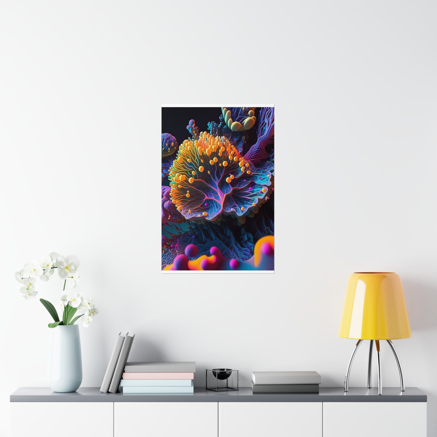 Premium Matte Vertical Posters Ocean Life Macro 1