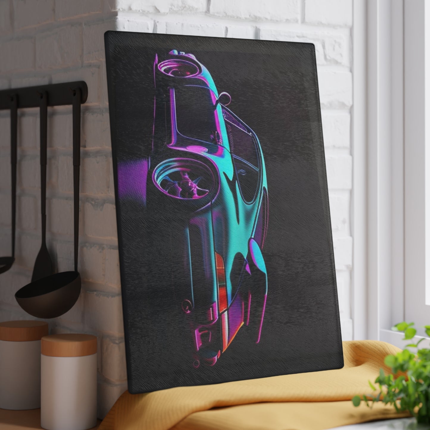 Glass Cutting Board Porsche Purple 2