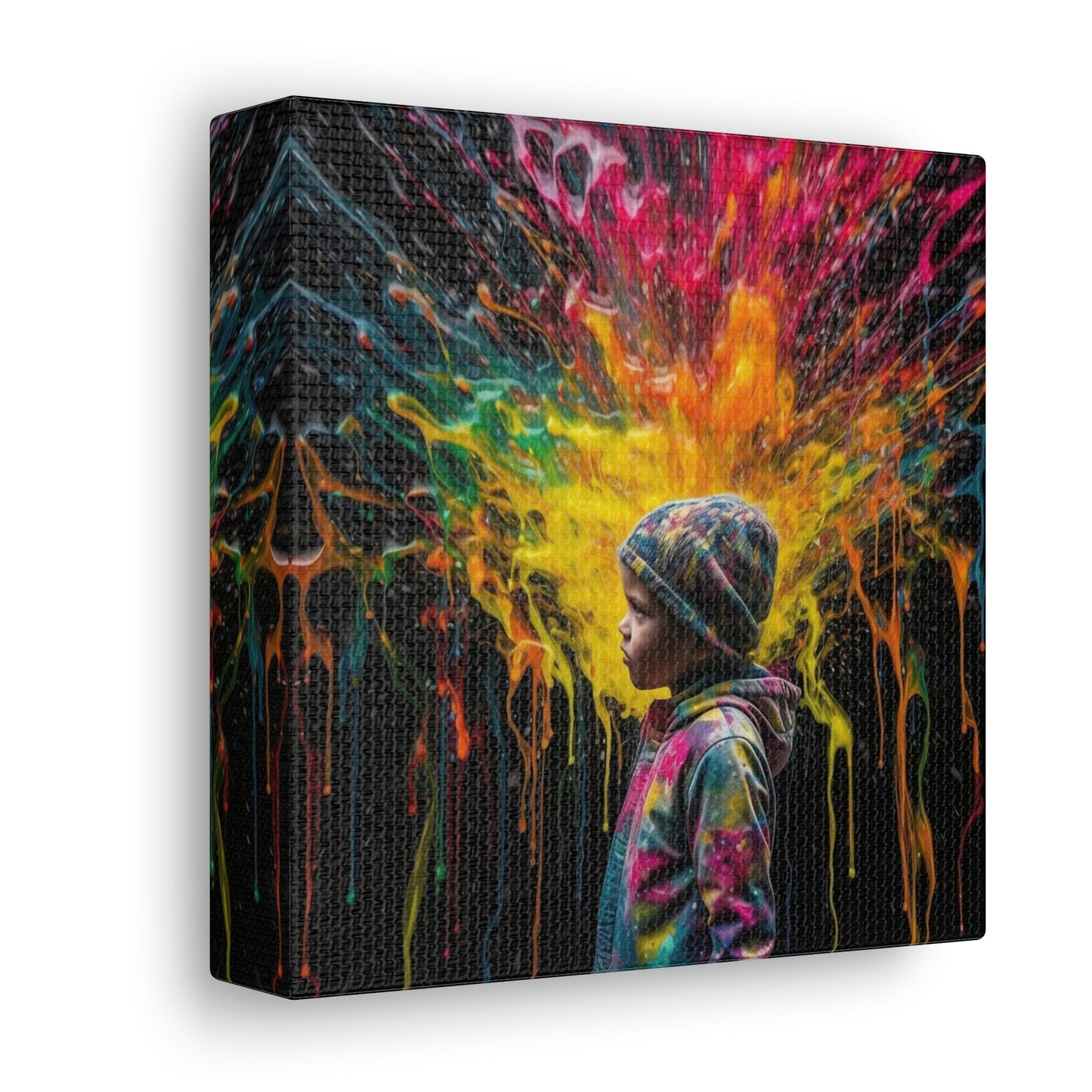 Canvas Gallery Wraps Kid Color Rain 3