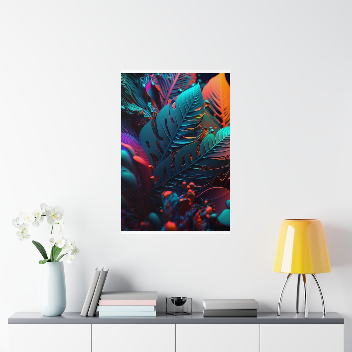 Premium Matte Vertical Posters Macro Florescent 1