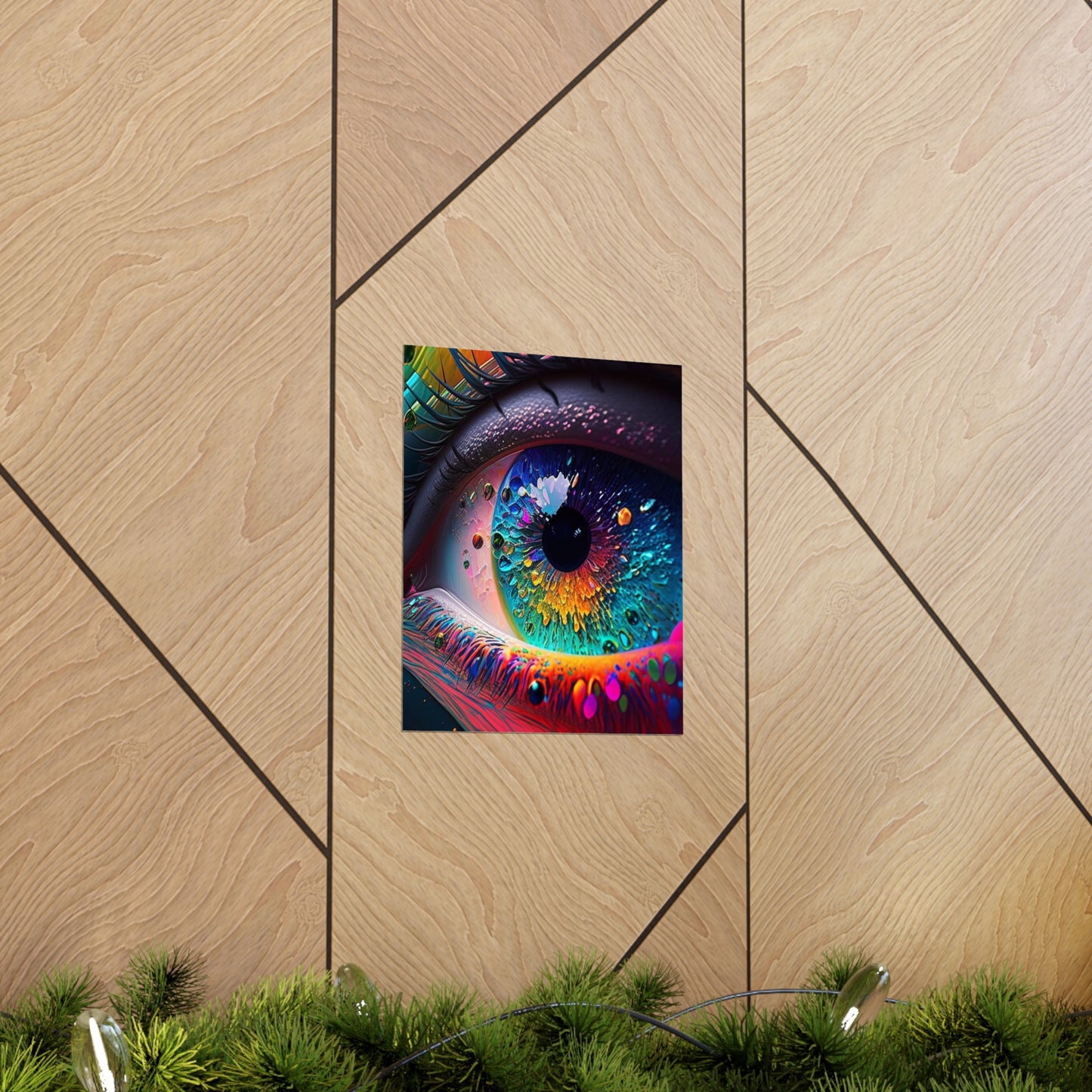 Premium Matte Vertical Posters Macro Eye Photo 3