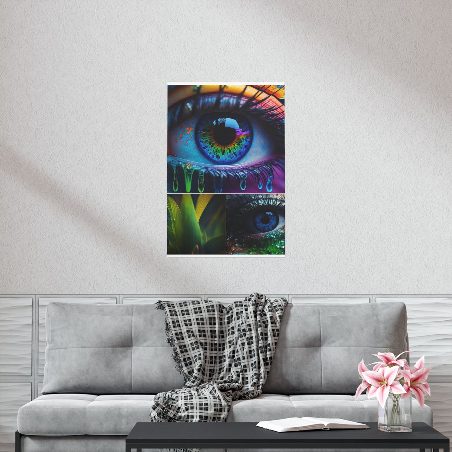 Premium Matte Vertical Posters Macro Eye Photo 2