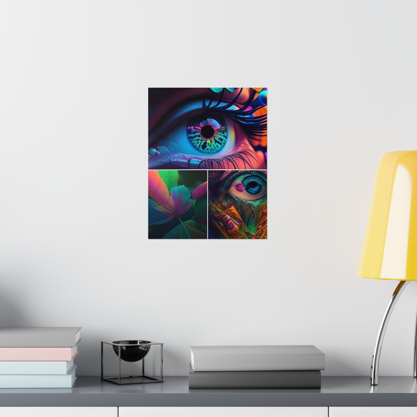 Premium Matte Vertical Posters Neon Florescent Glow 3