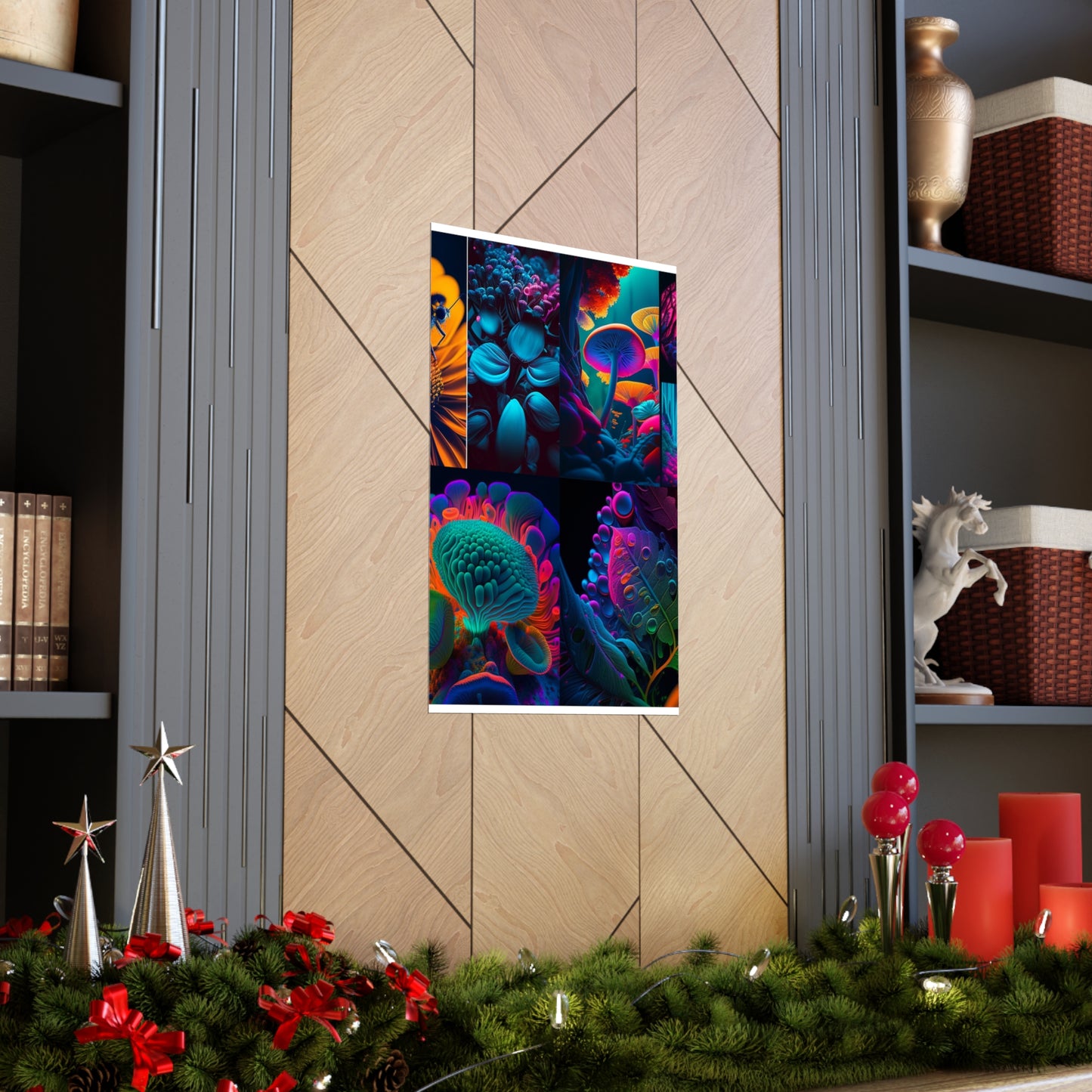 Premium Matte Vertical Posters Macro Reef Florescent 5