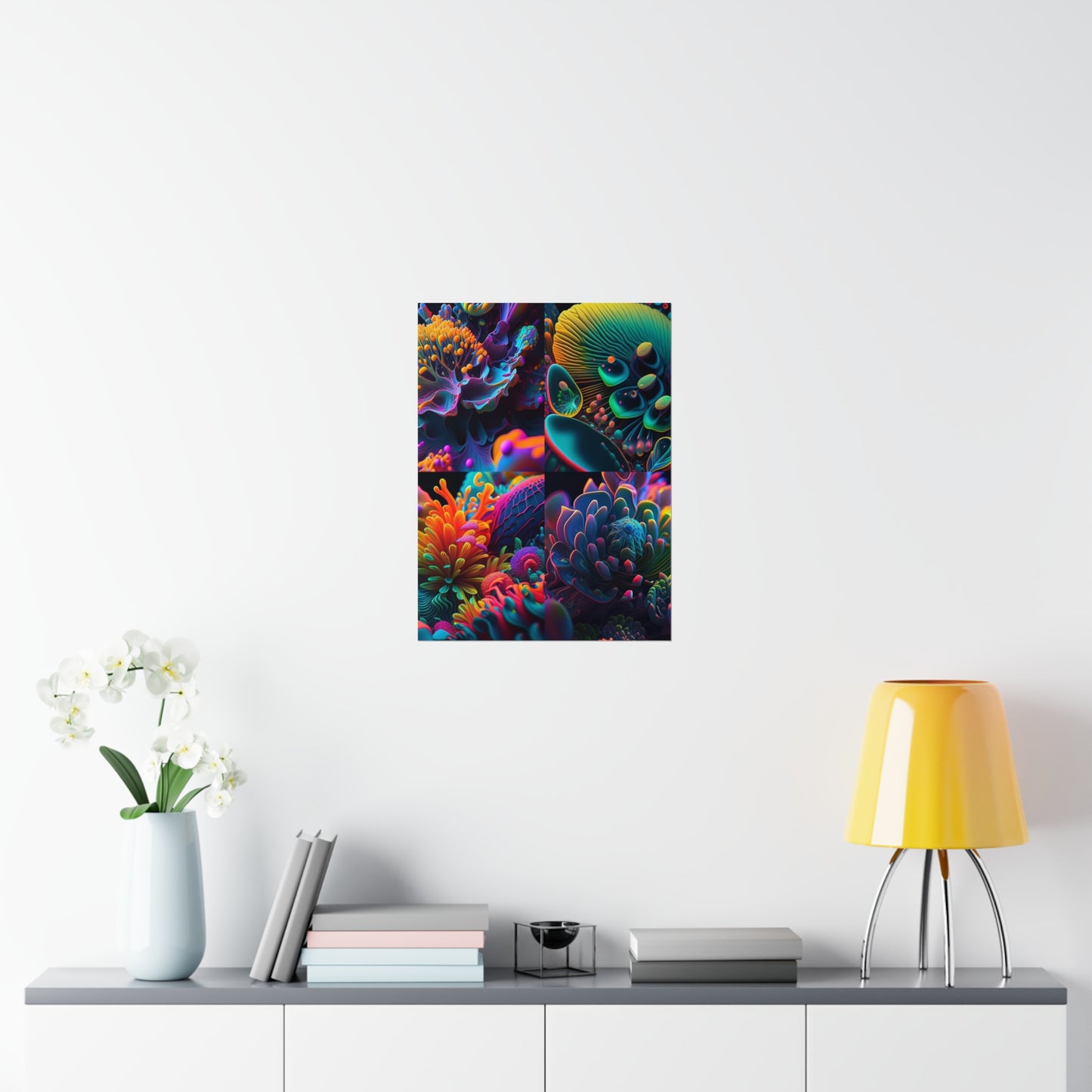 Premium Matte Vertical Posters Ocean Life Macro 5