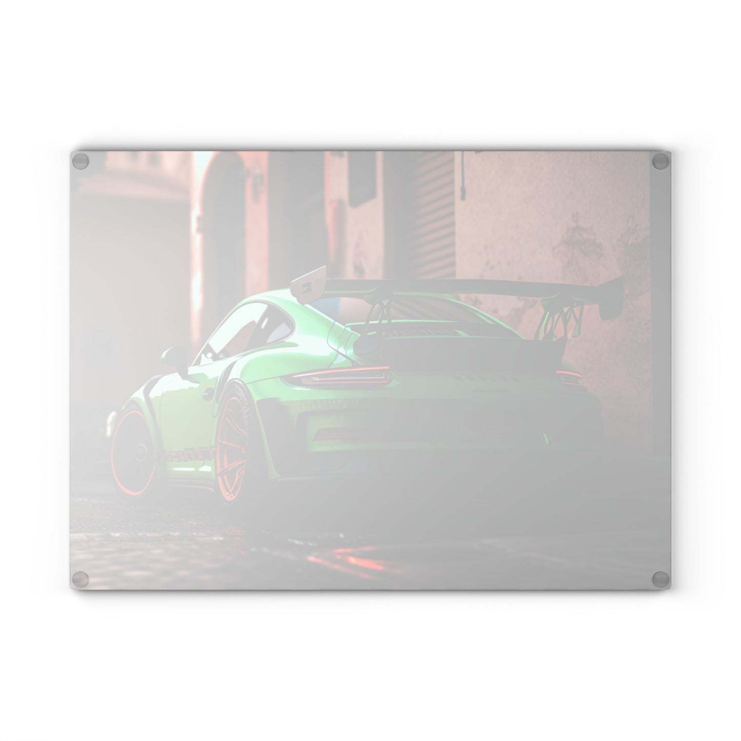 Glass Cutting Board porsche 911 gt3 1