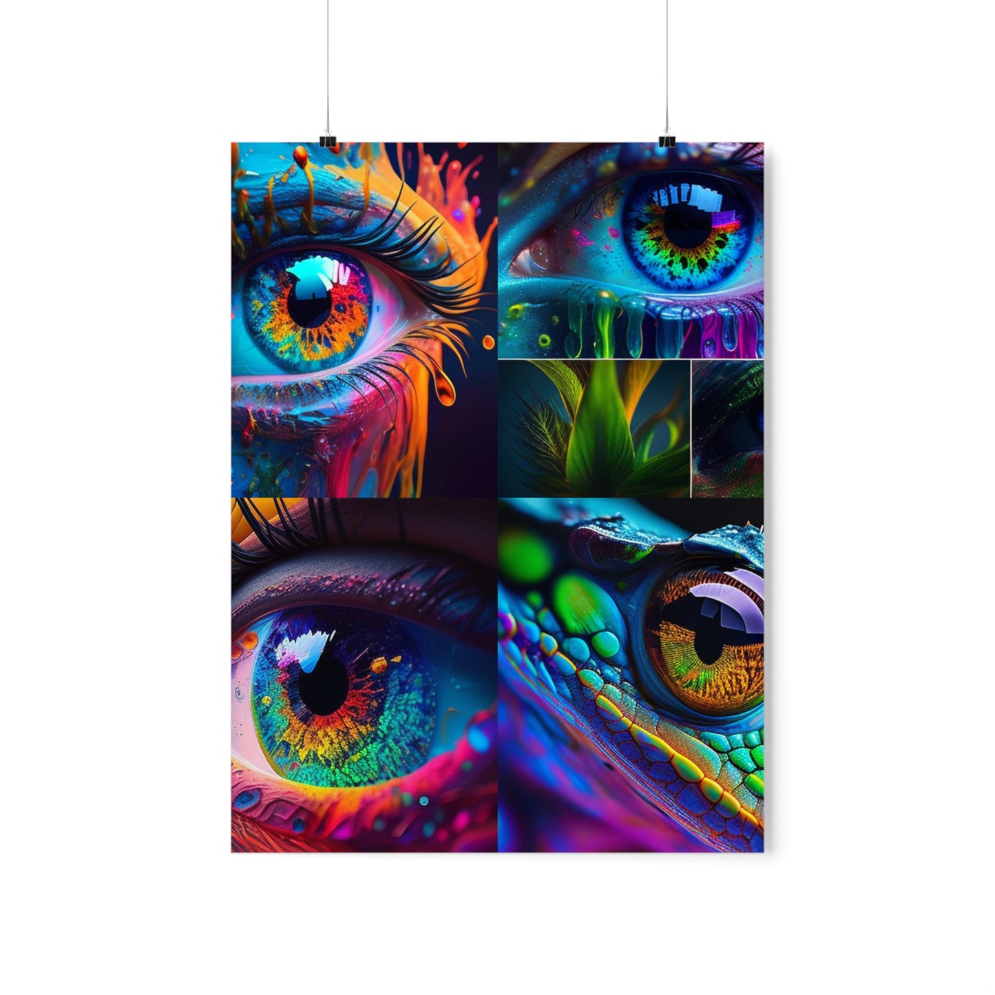 Premium Matte Vertical Posters Macro Eye Photo 5