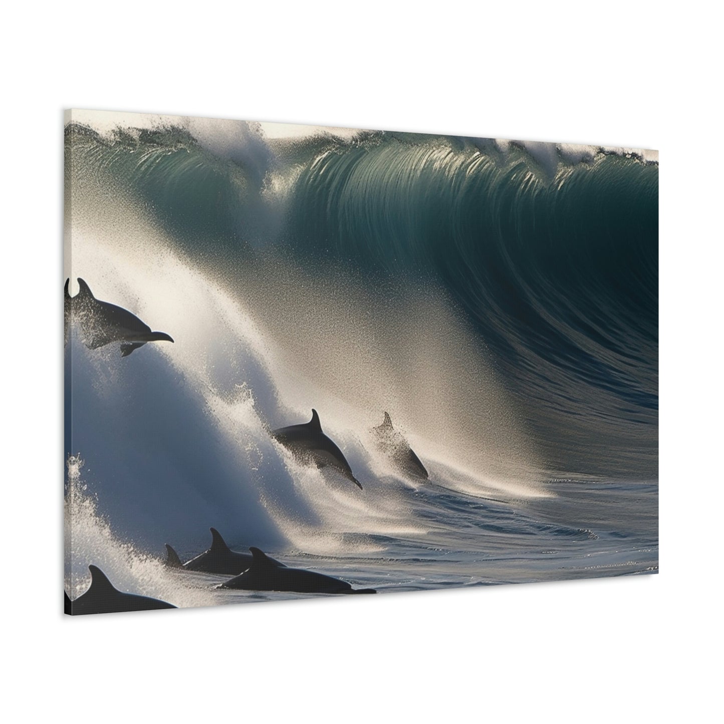 Canvas Gallery Wraps Dolphin Wave 2