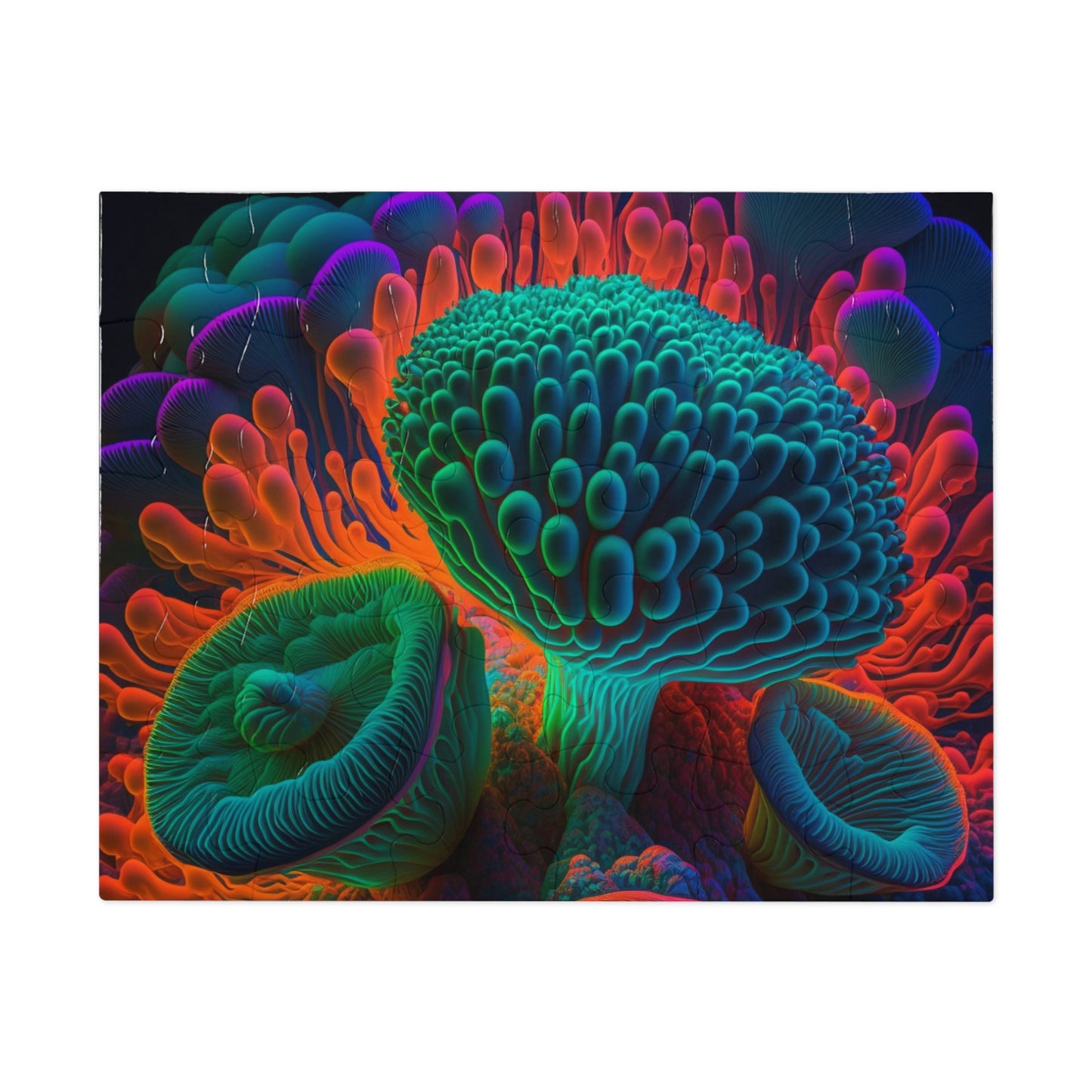 Jigsaw Puzzle (30, 110, 252, 500,1000-Piece) Macro Reef Florescent 3