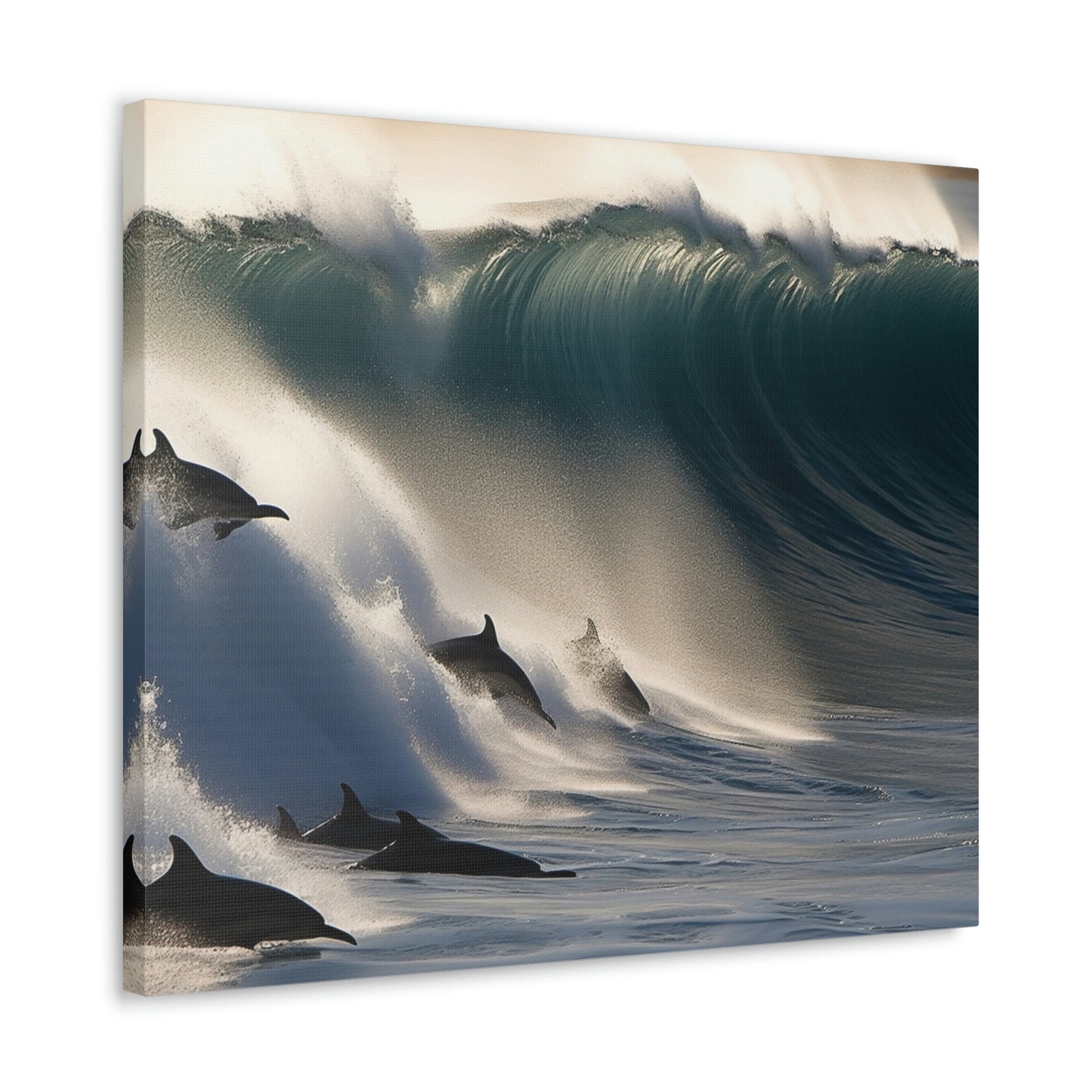 Canvas Gallery Wraps Dolphin Wave 2