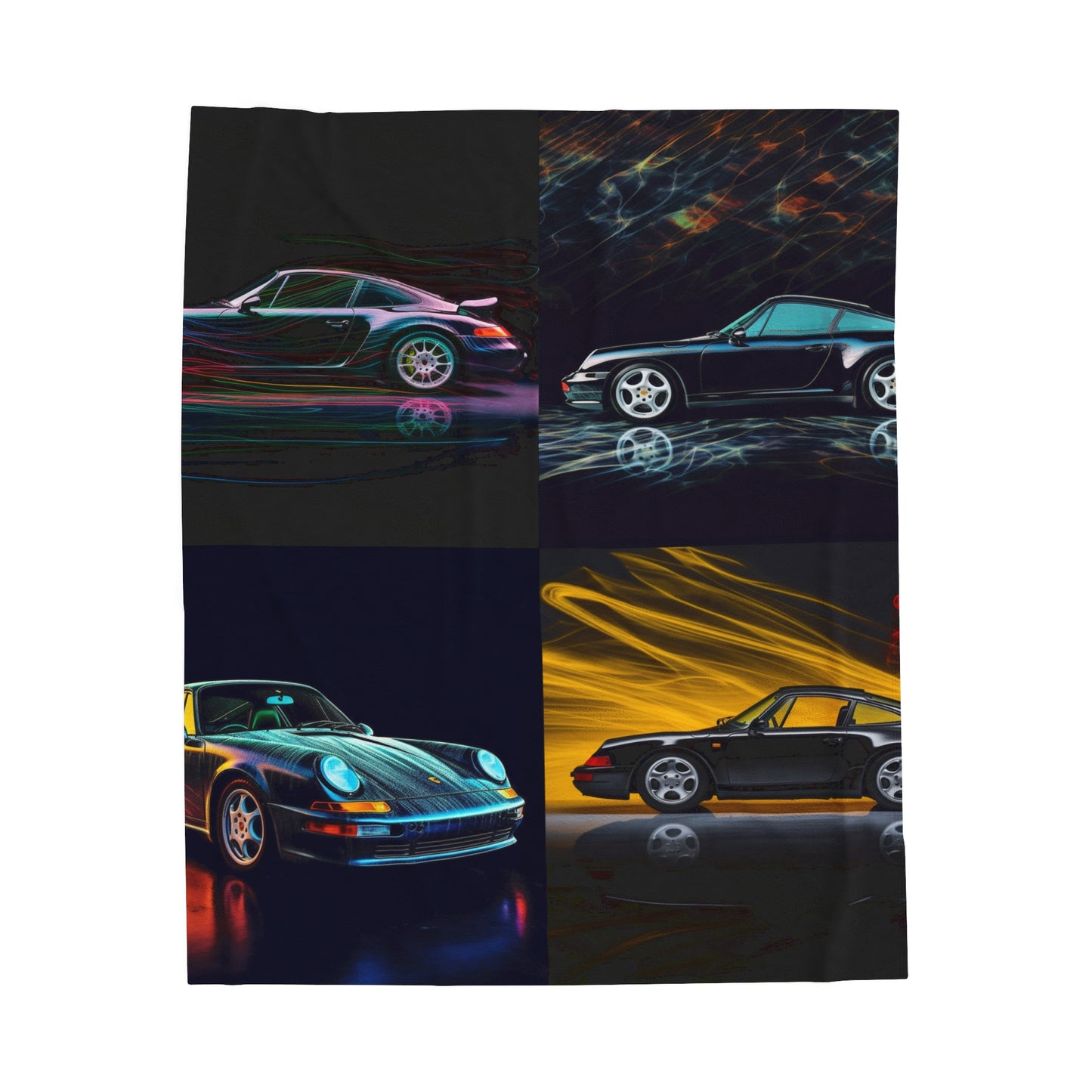 Velveteen Plush Blanket Porsche 933 5