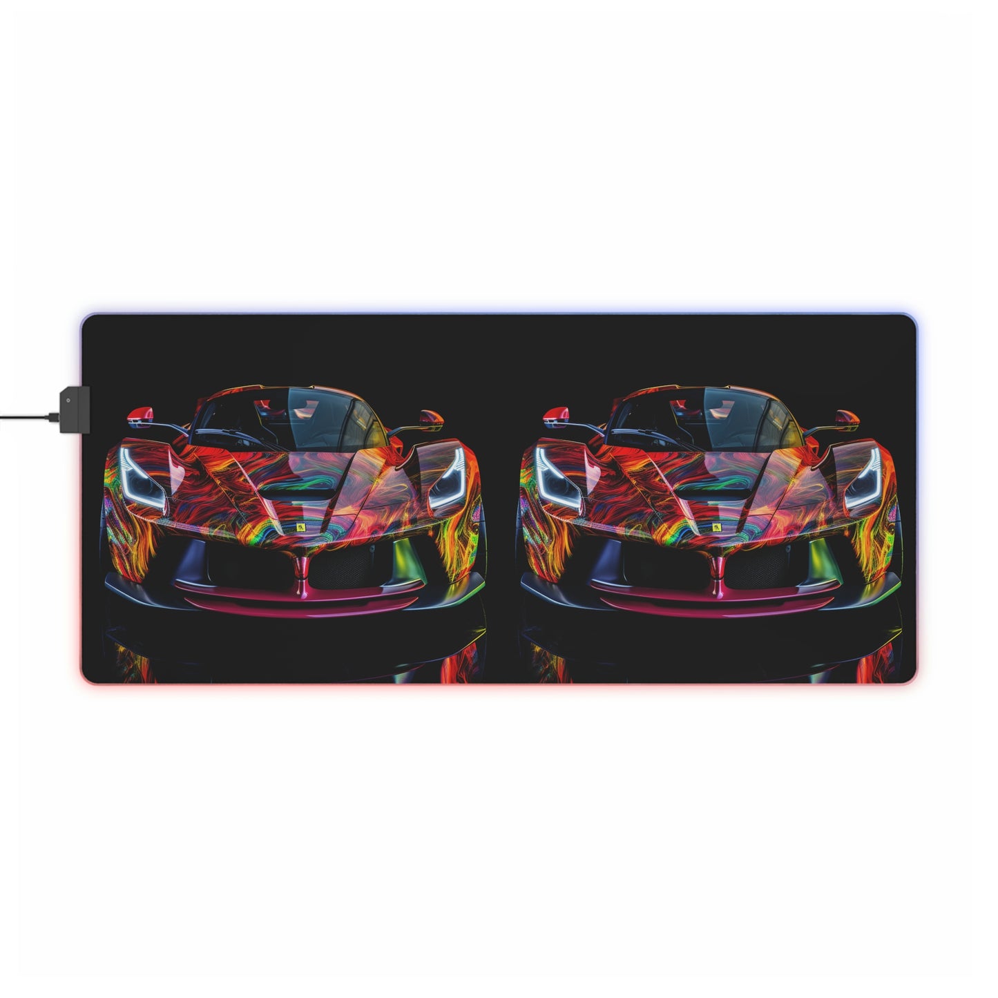 LED Gaming Mouse Pad Ferrari Neon 3